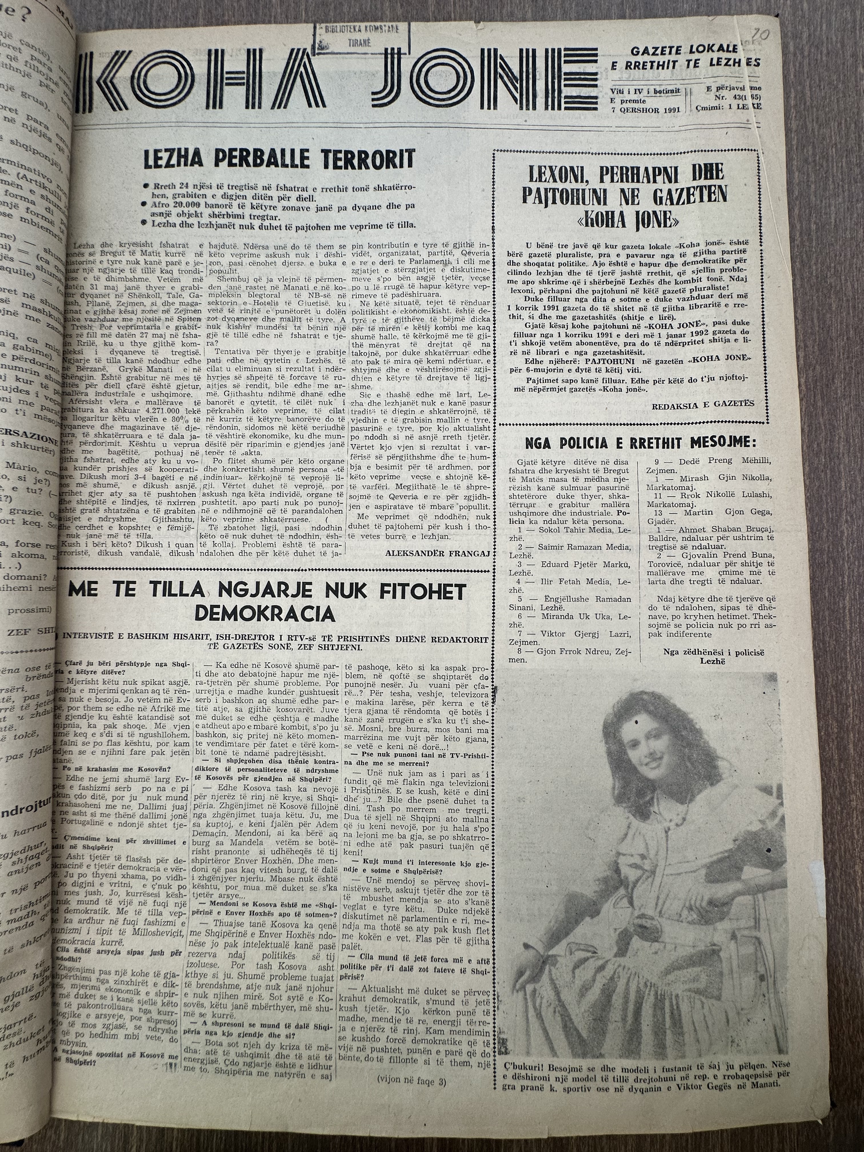 Koha Jonë 1991-06-07