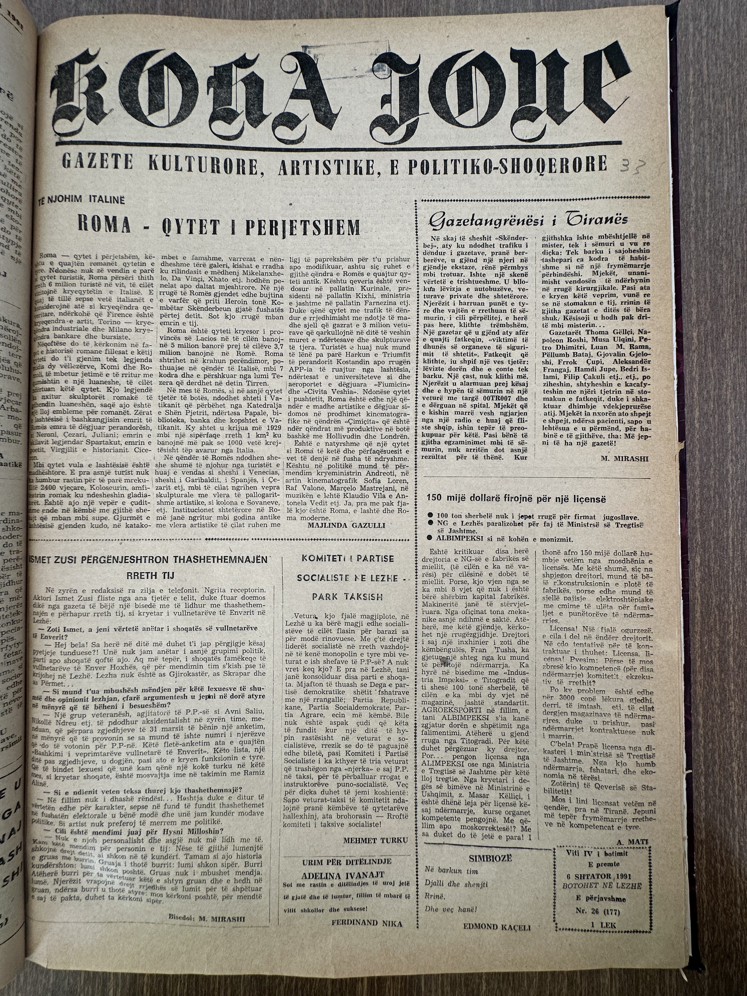 Koha Jonë 1991-09-06