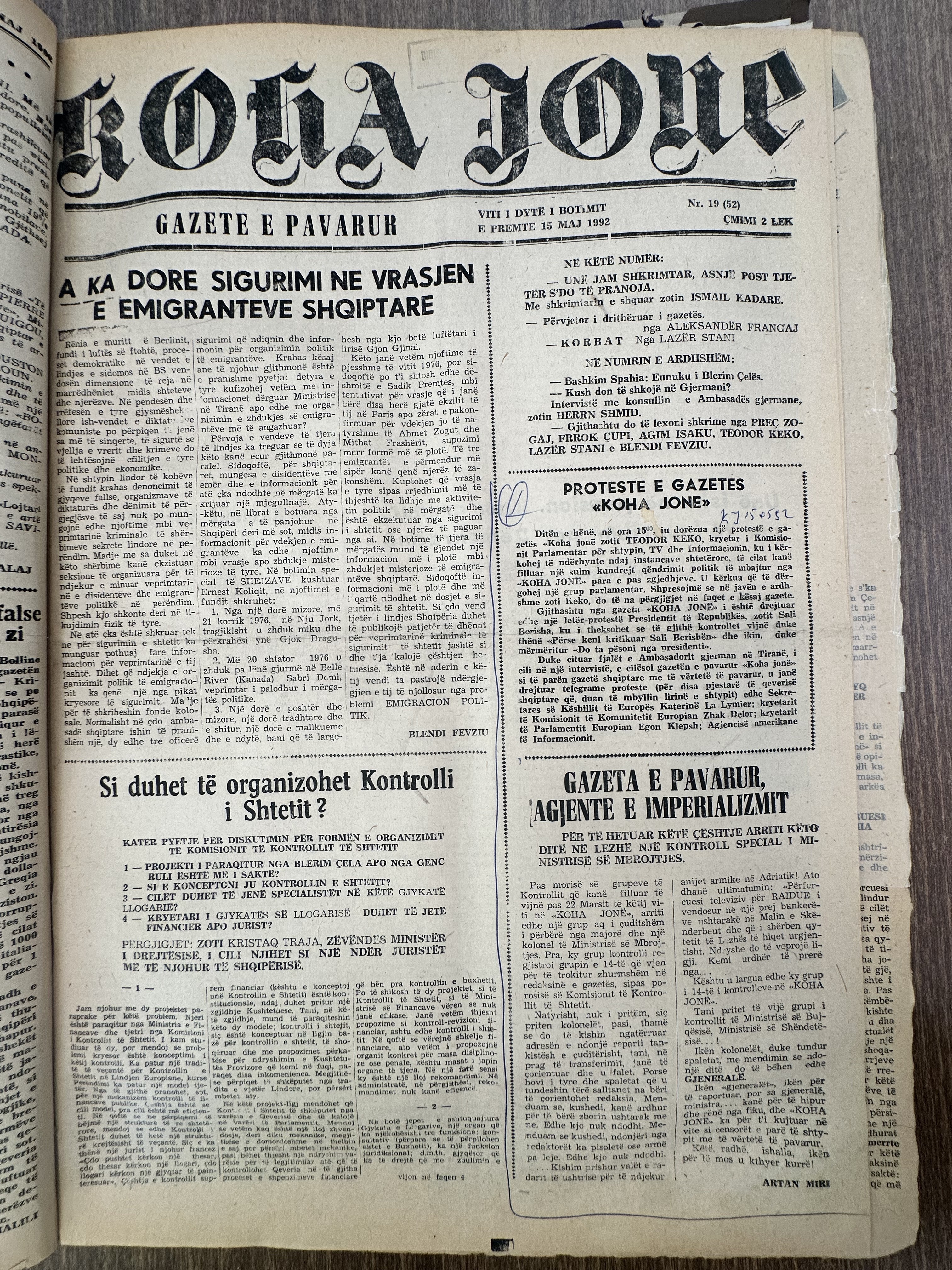 Koha Jonë 1992-05-15