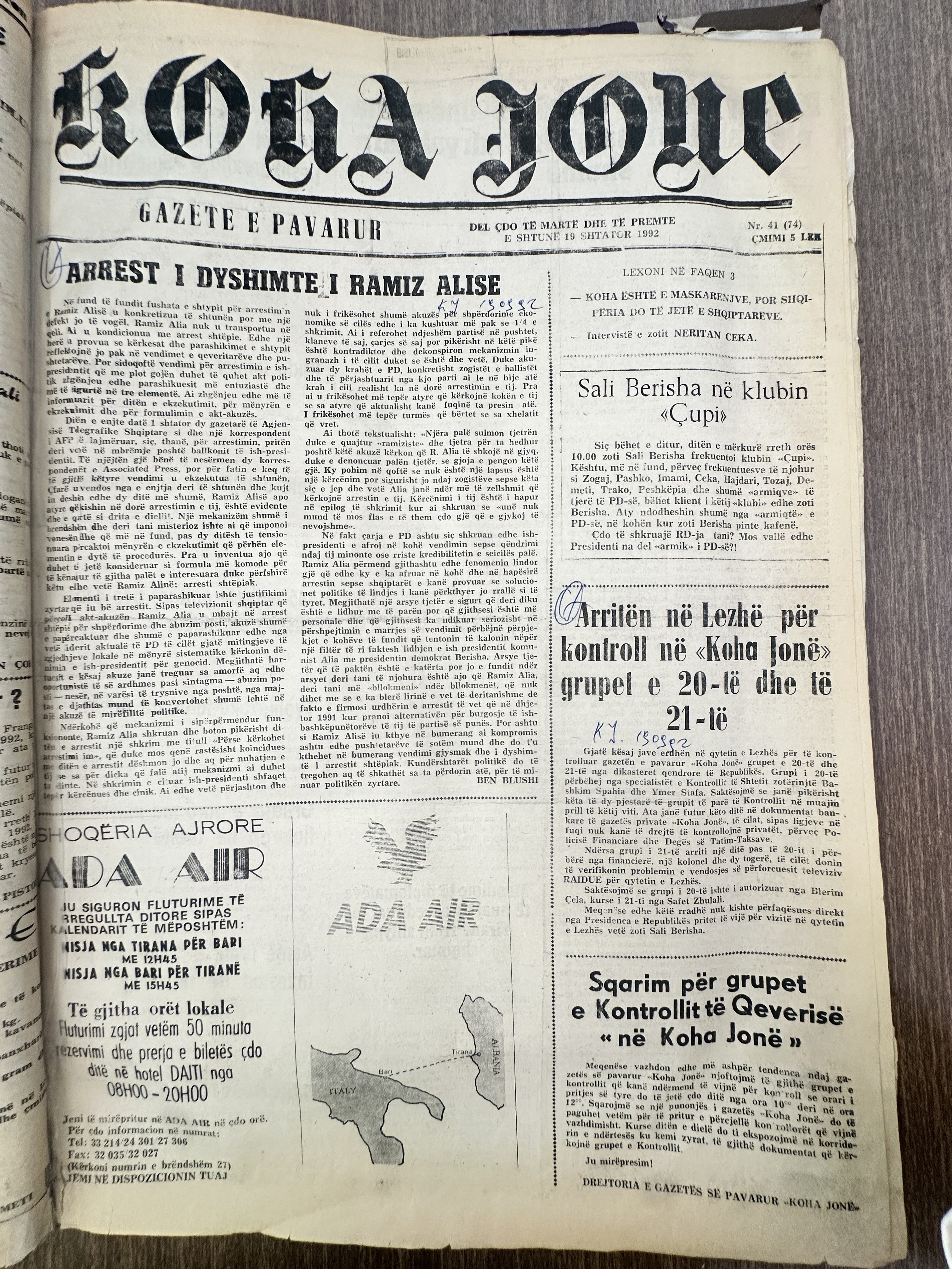 Koha Jonë 1992-09-19