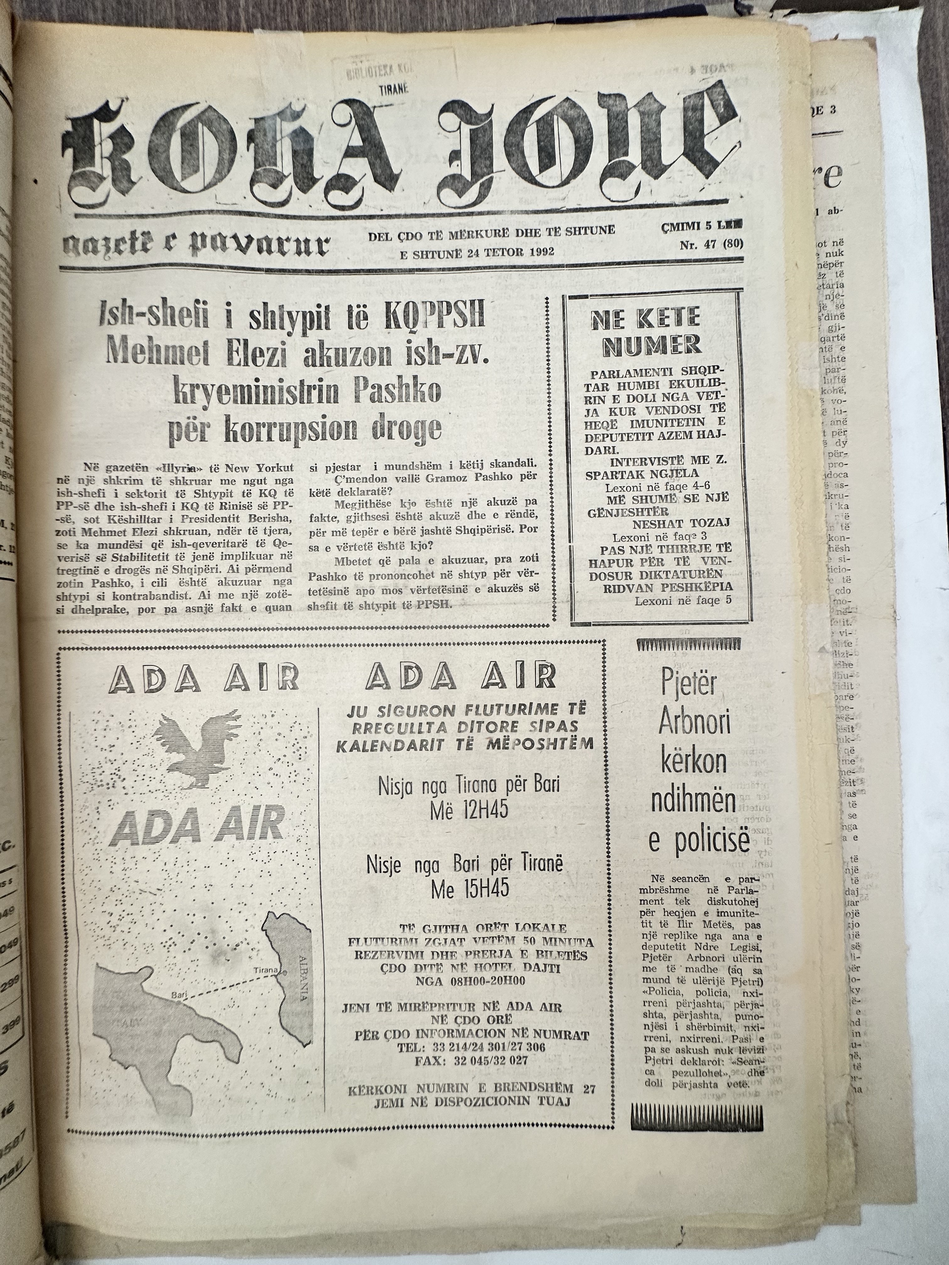 Koha Jonë 1992-10-24
