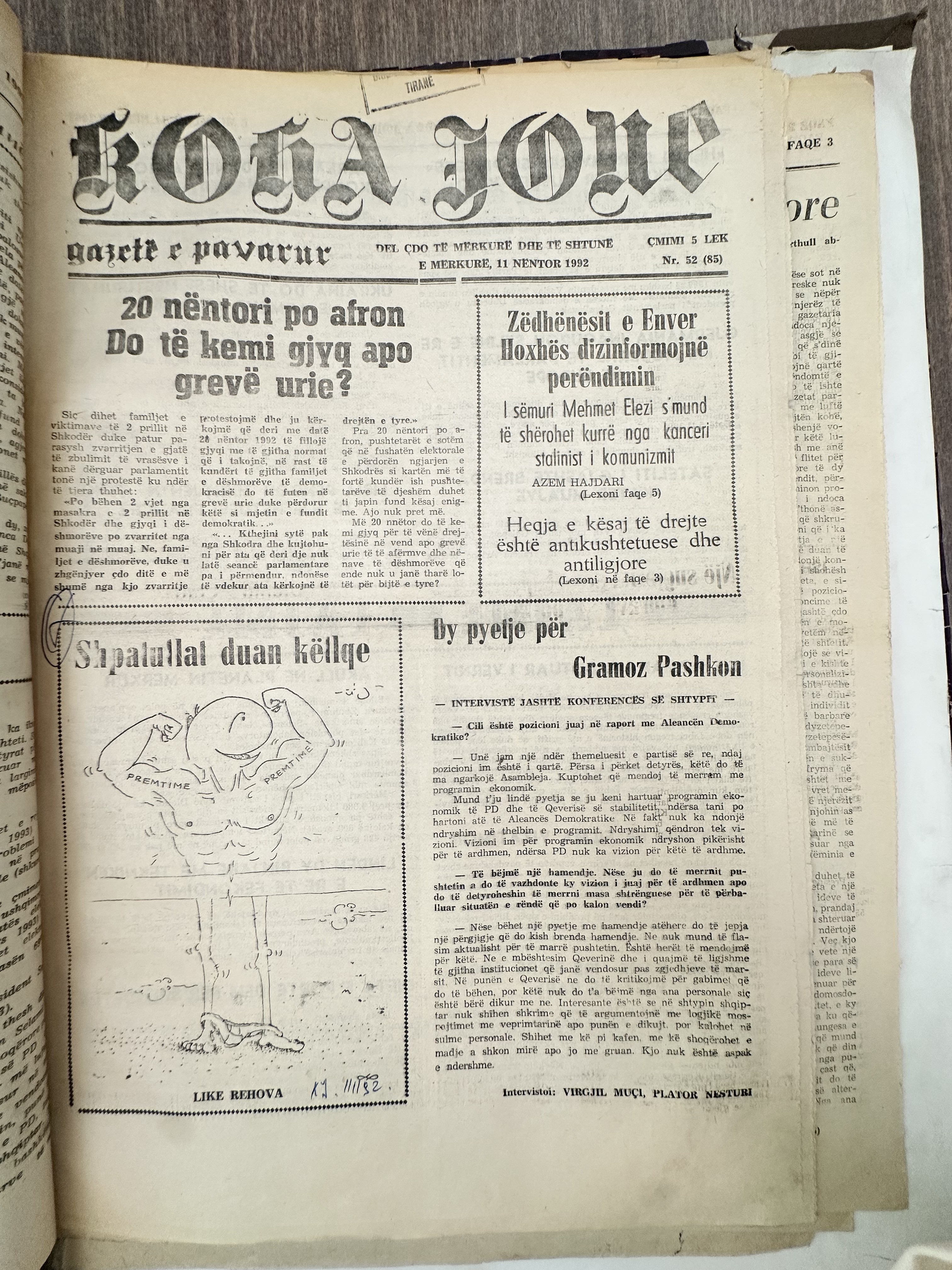 Koha Jonë 1992-11-11