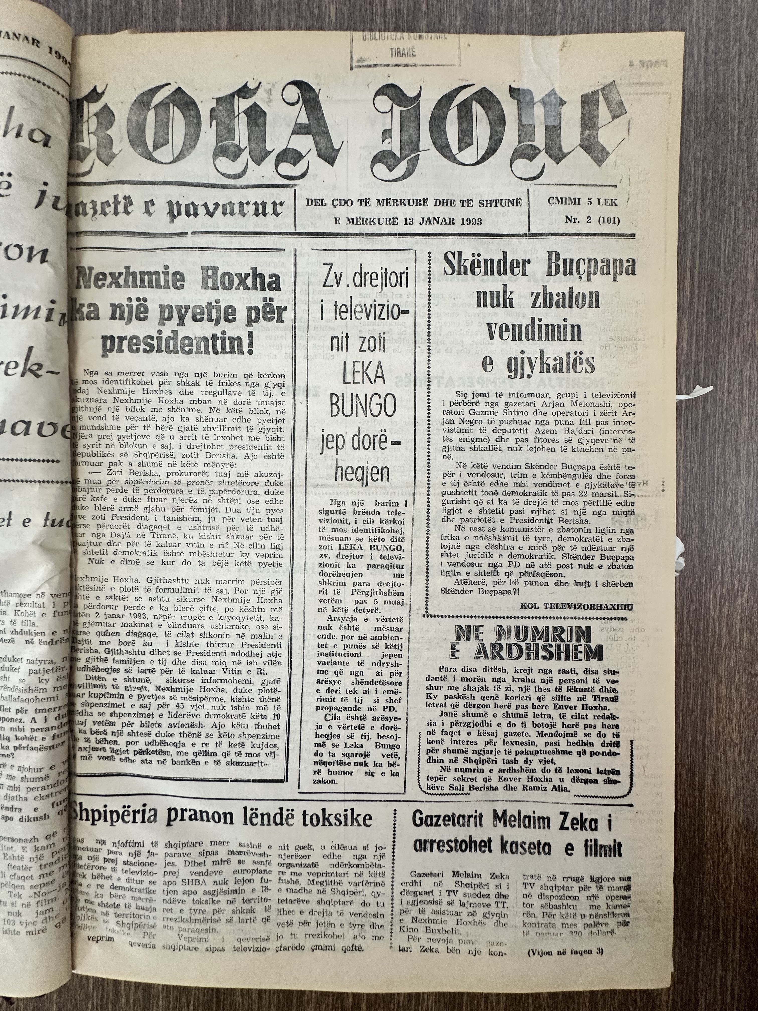 Koha Jonë 1993-01-13