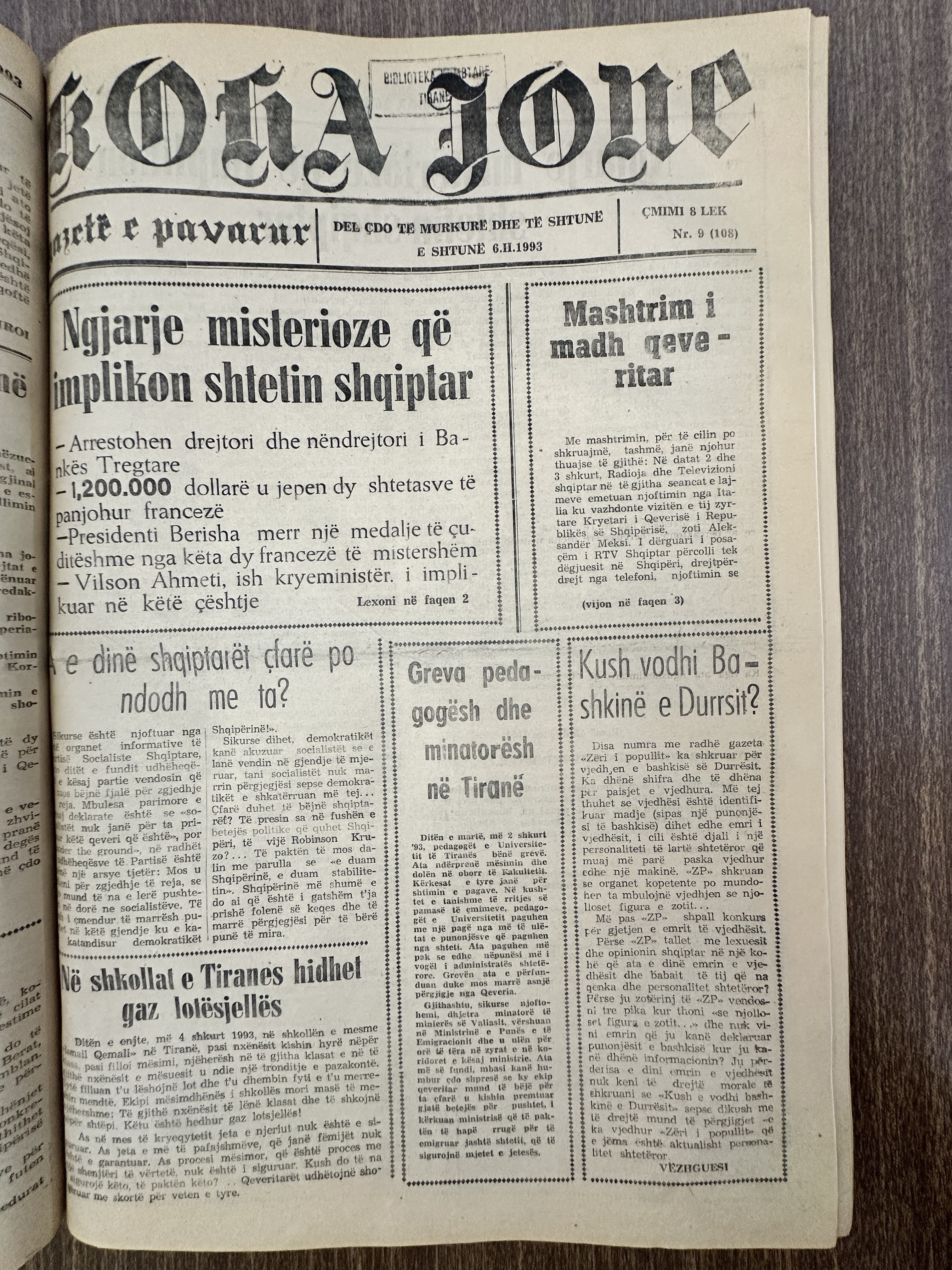 Koha Jonë 1993-02-06