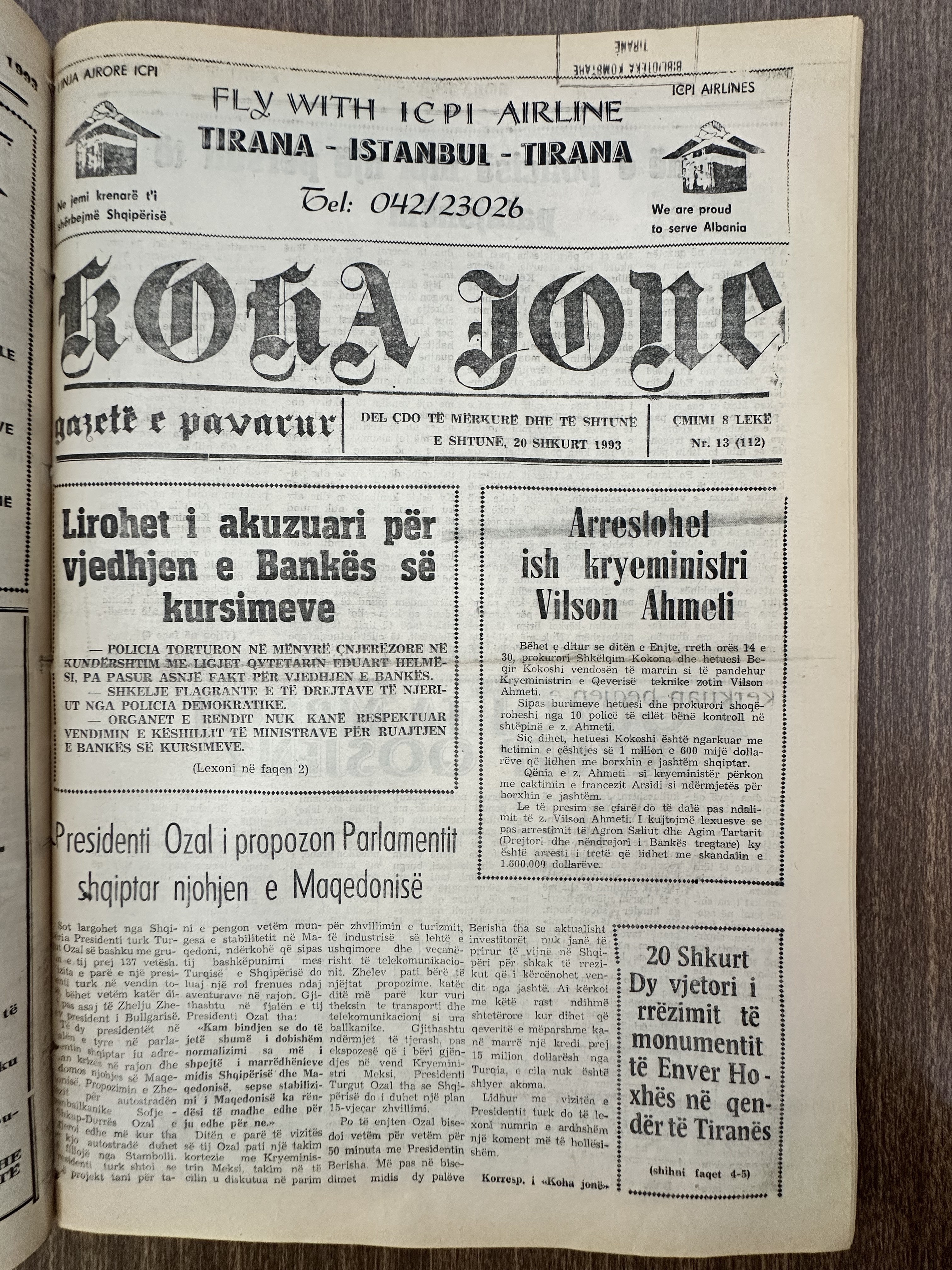 Koha Jonë 1993-02-20
