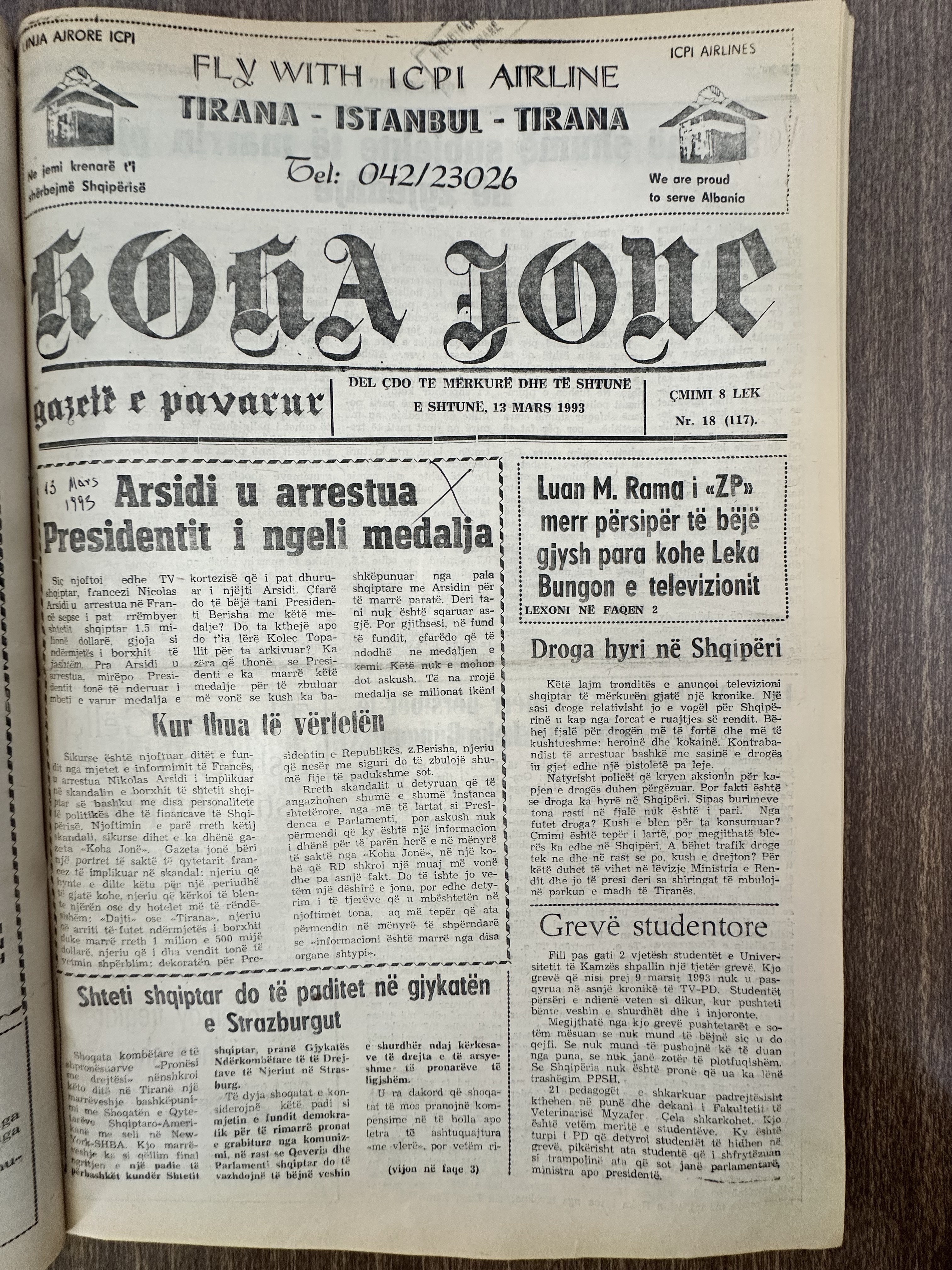 Koha Jonë 1993-03-13