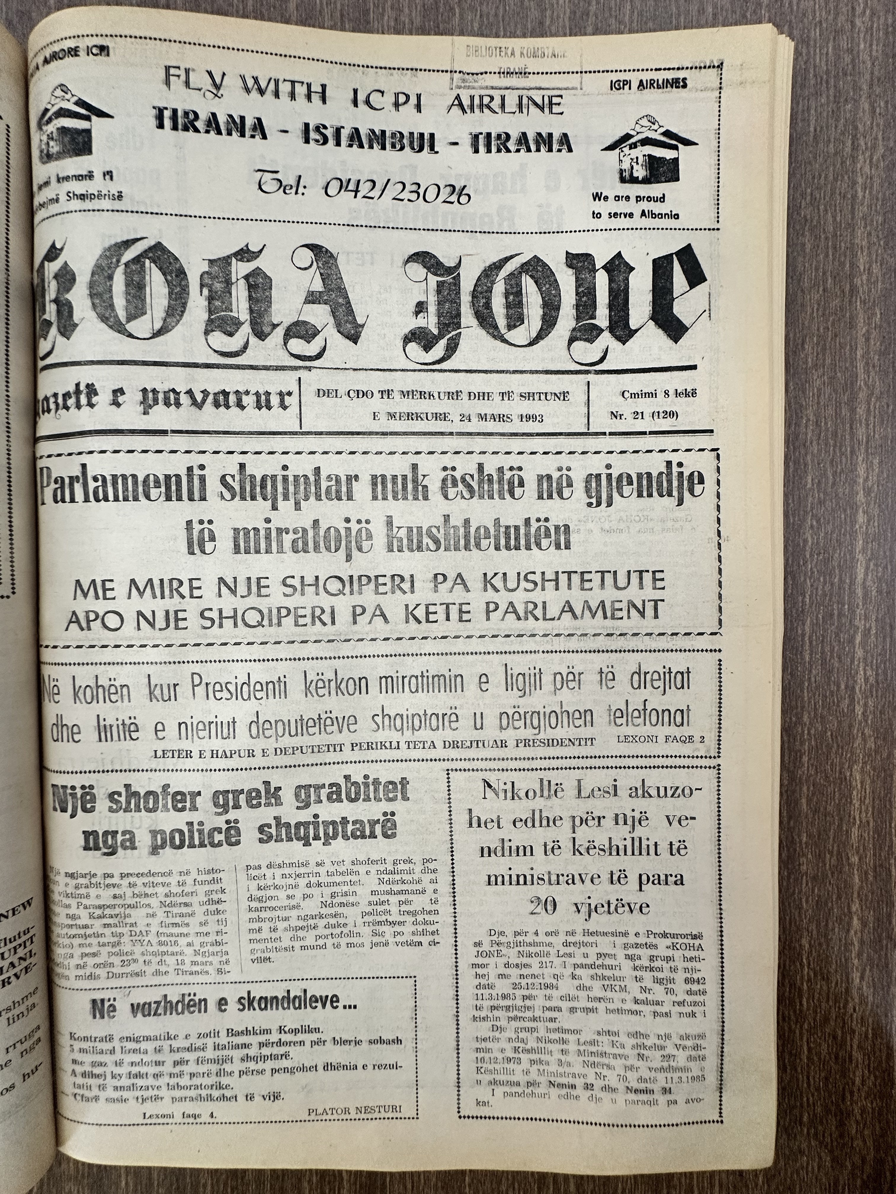Koha Jonë 1993-03-24