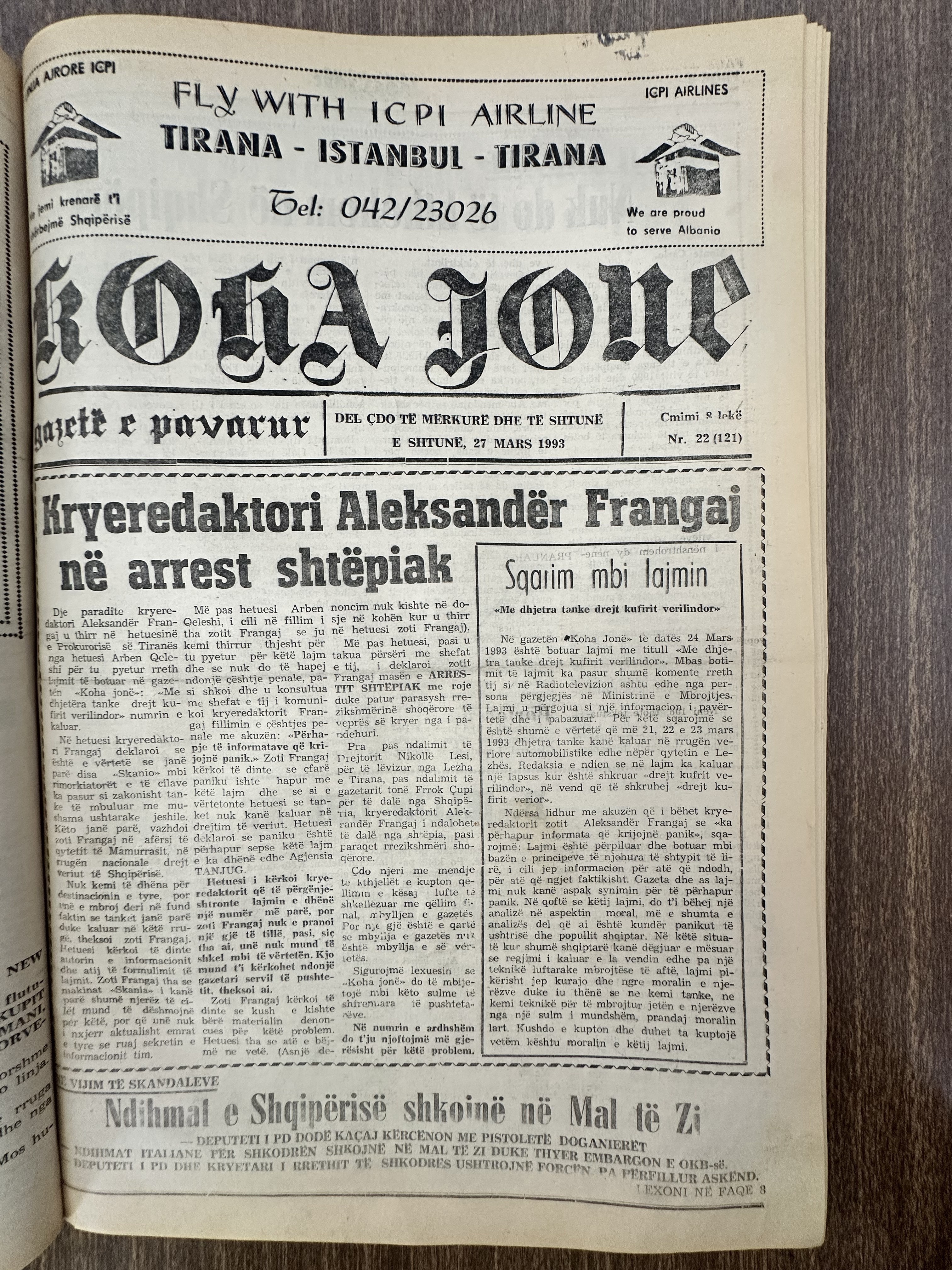 Koha Jonë 1993-03-27