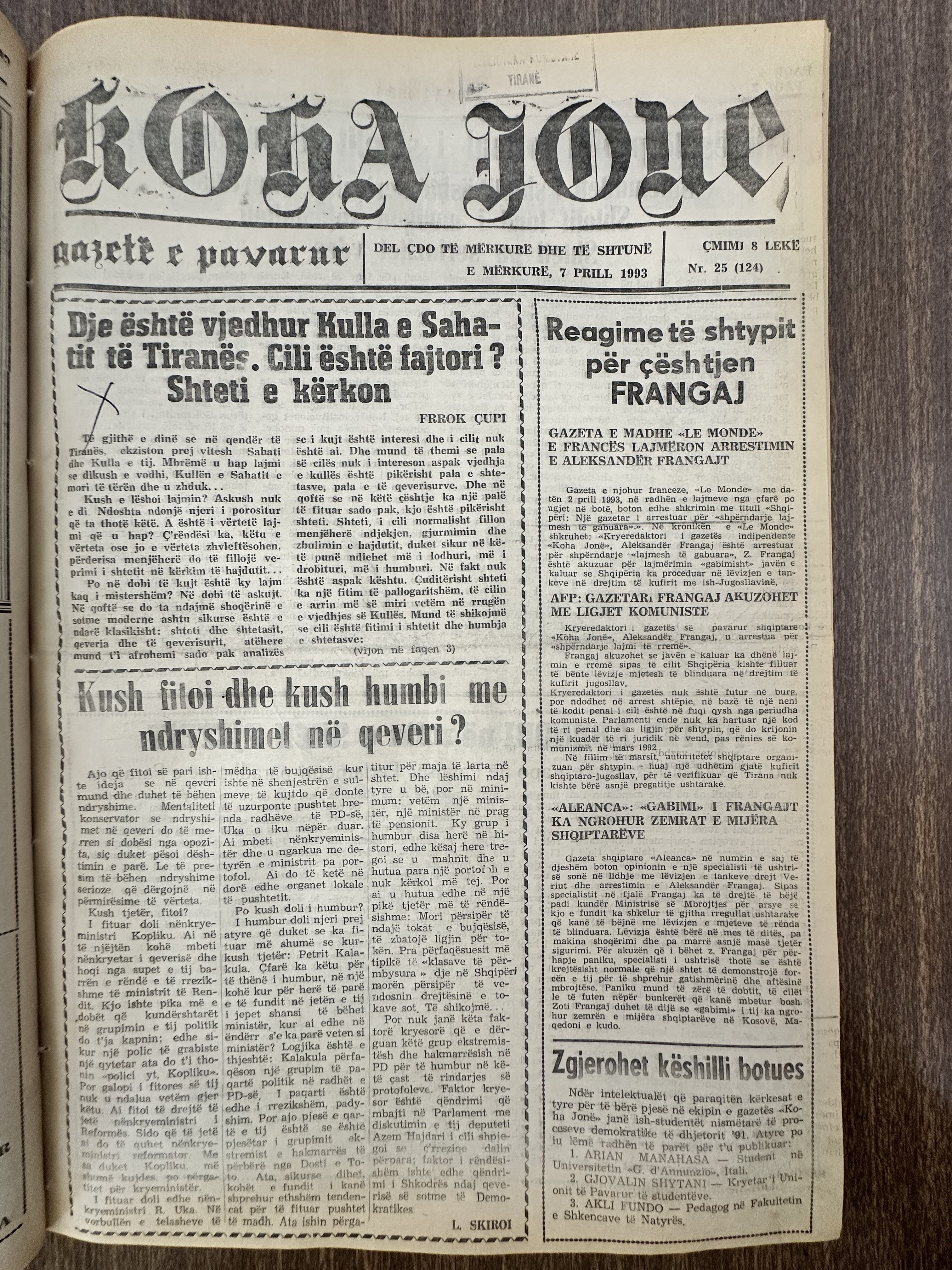 Koha Jonë 1993-04-07