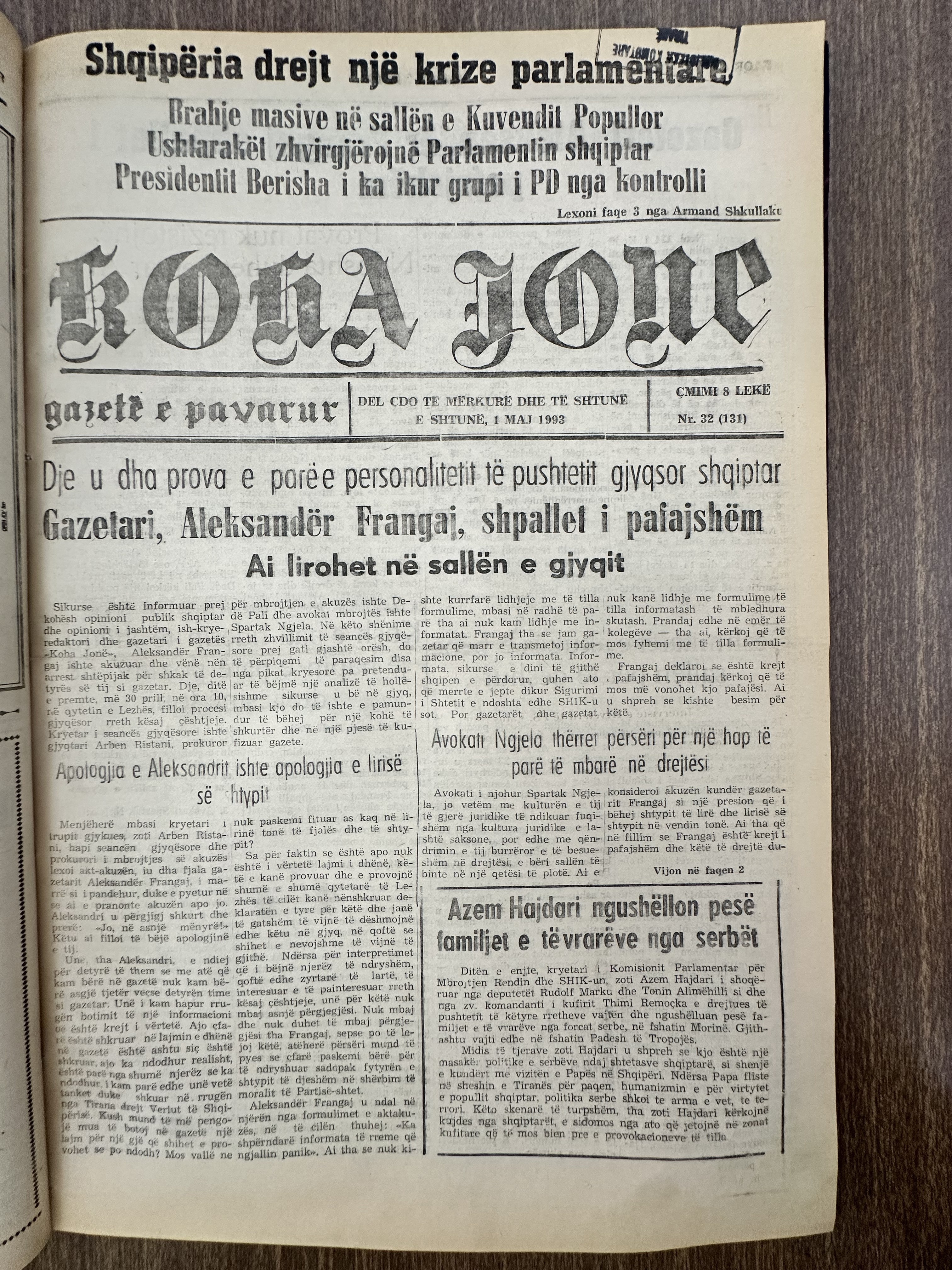 Koha Jonë 1993-05-01