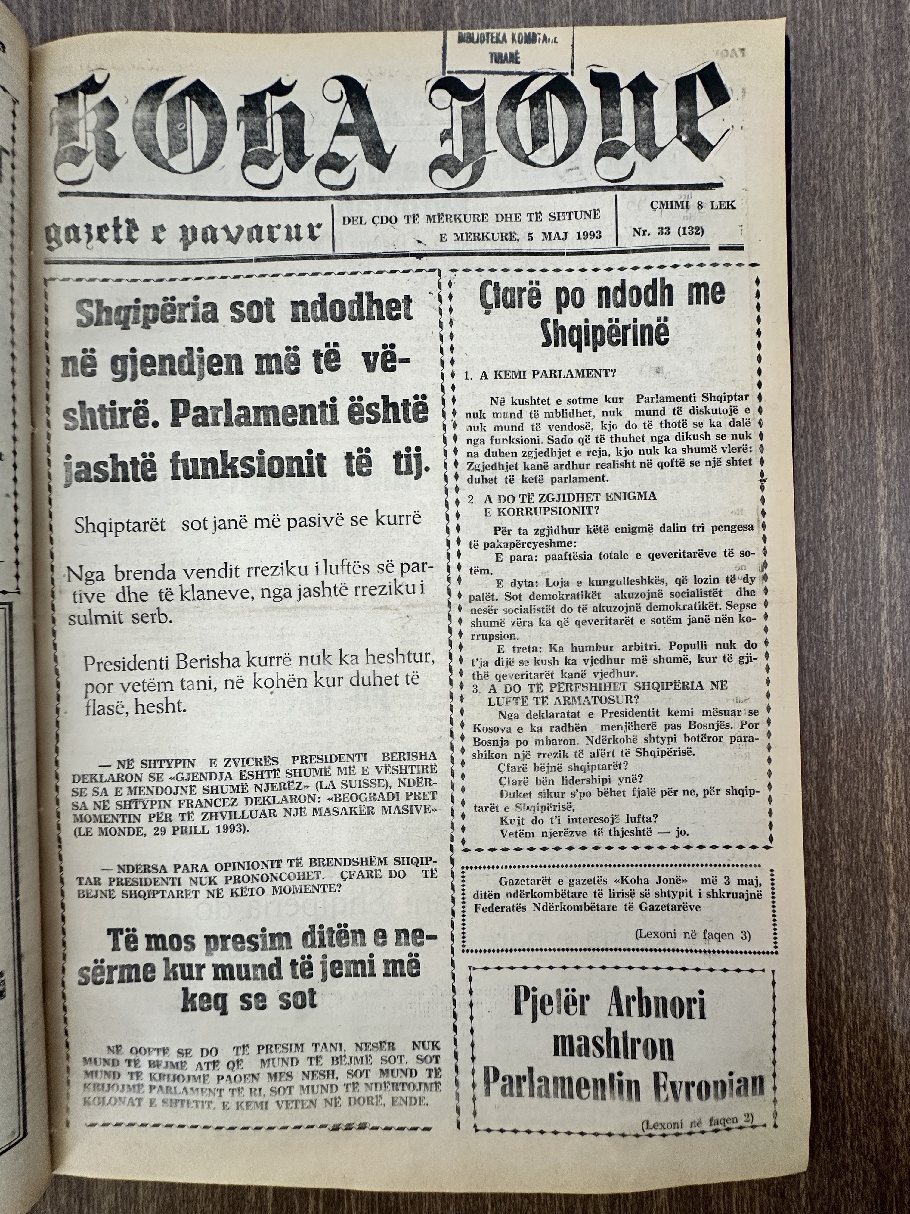Koha Jonë 1993-05-05