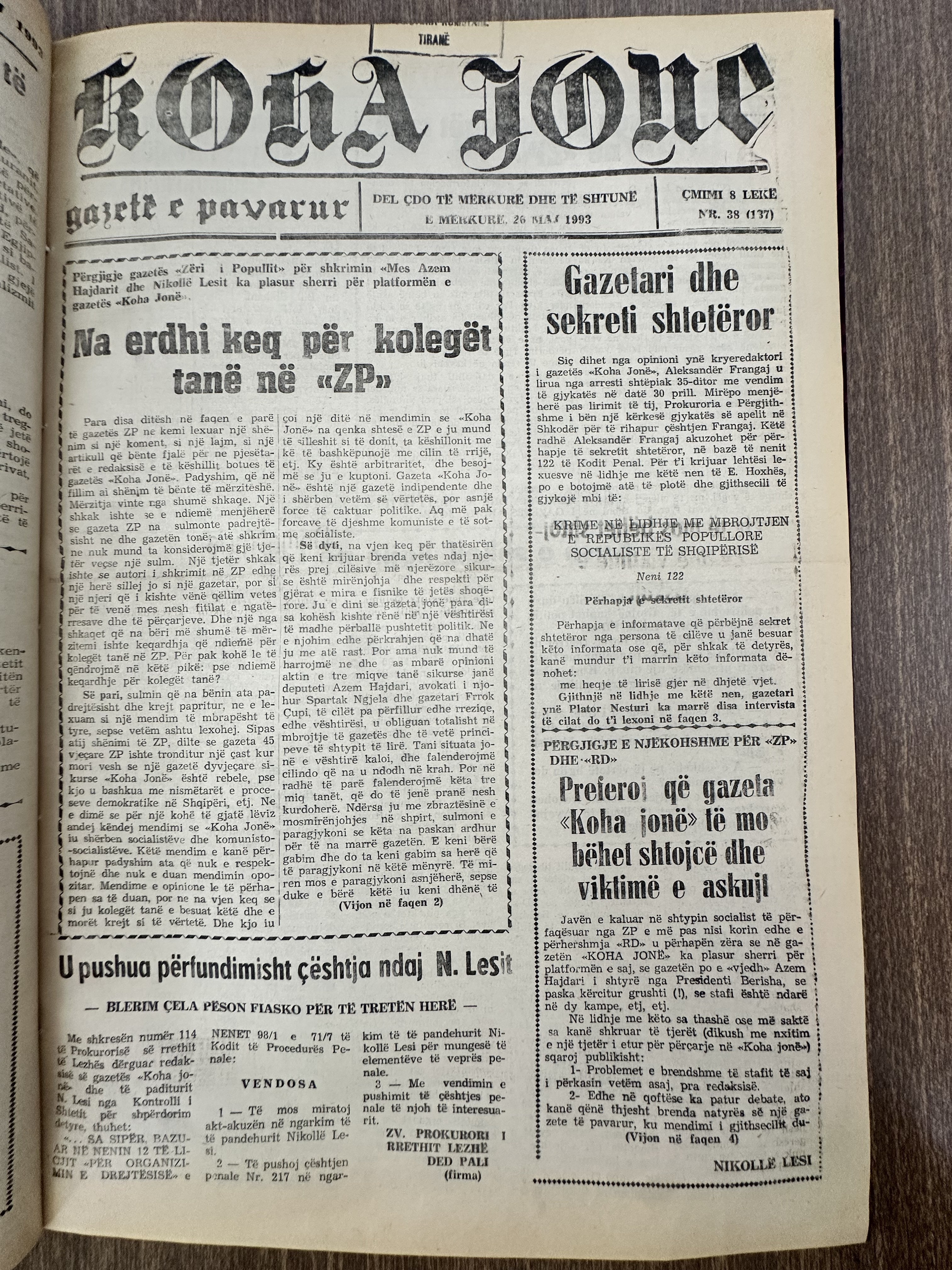 Koha Jonë 1993-05-26