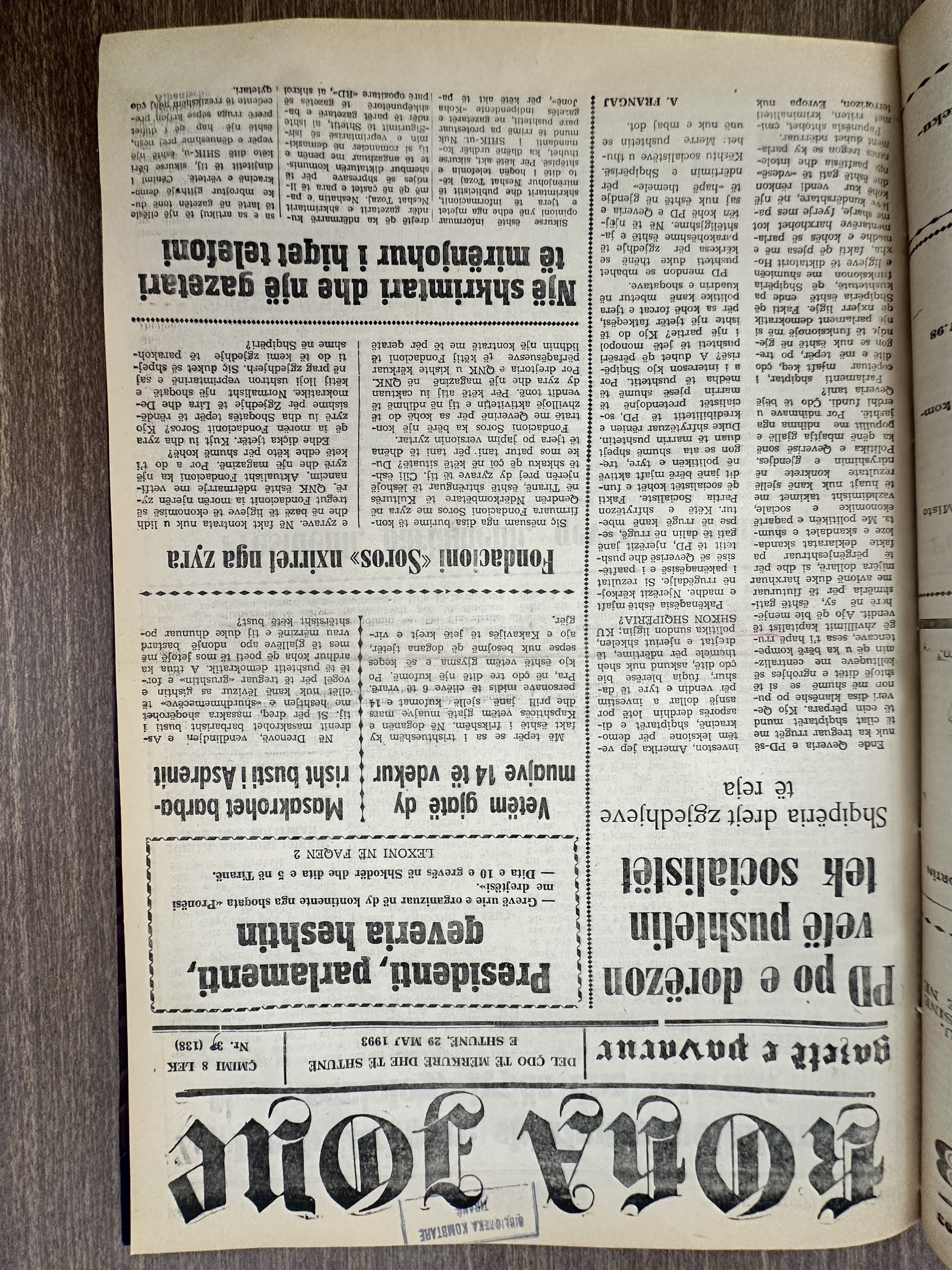 Koha Jonë 1993-05-29