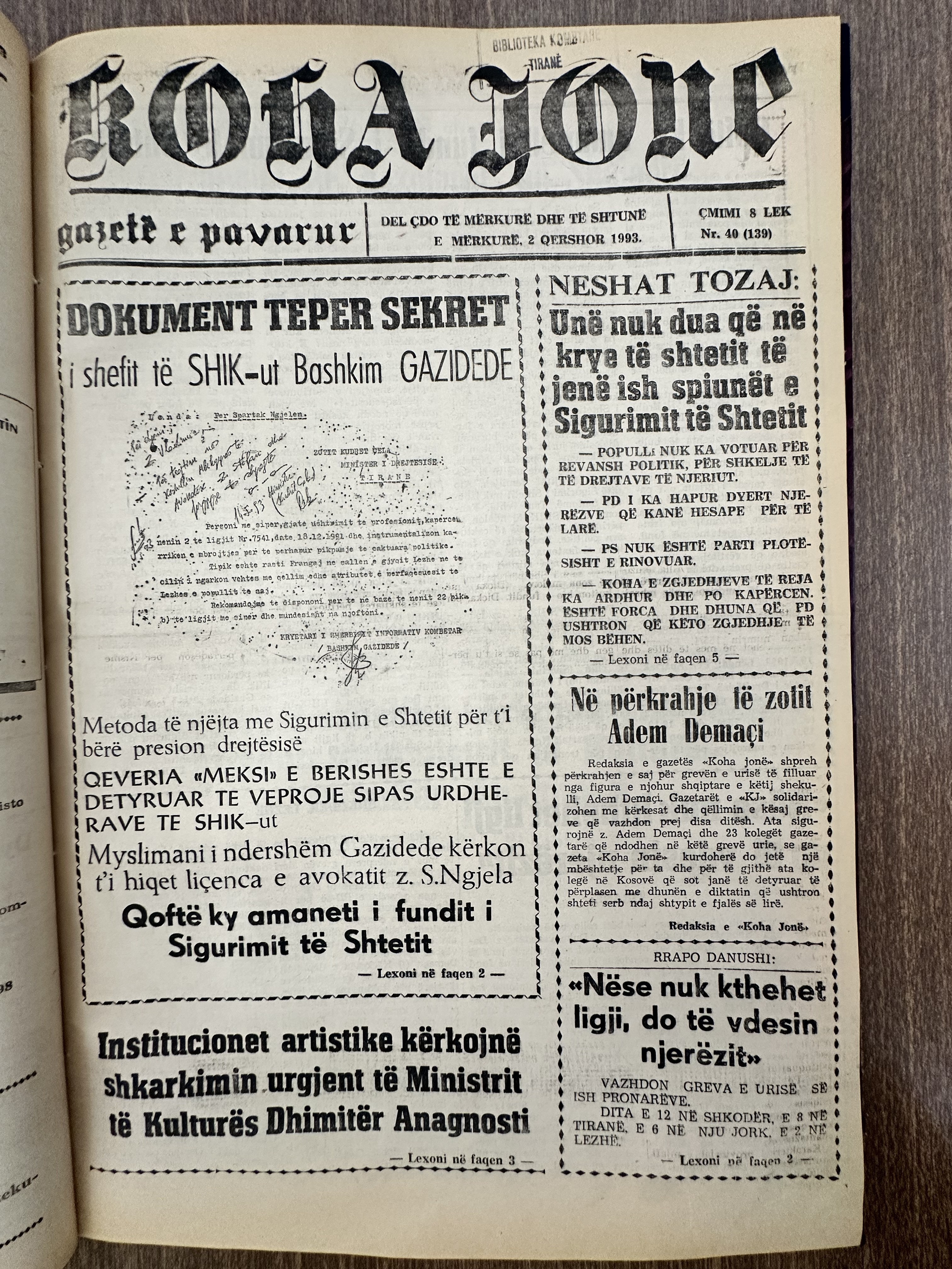 Koha Jonë 1993-06-02
