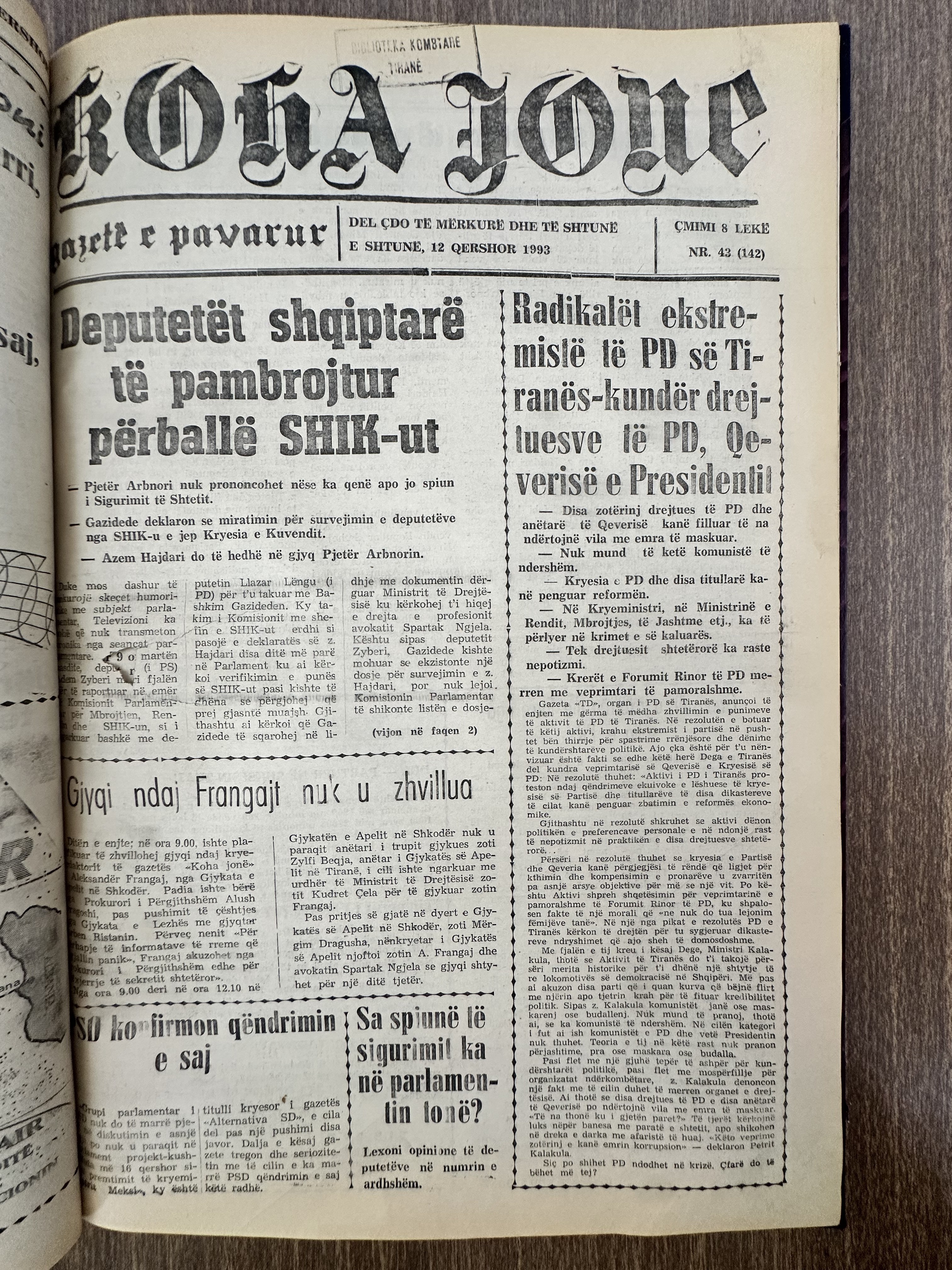 Koha Jonë 1993-06-12