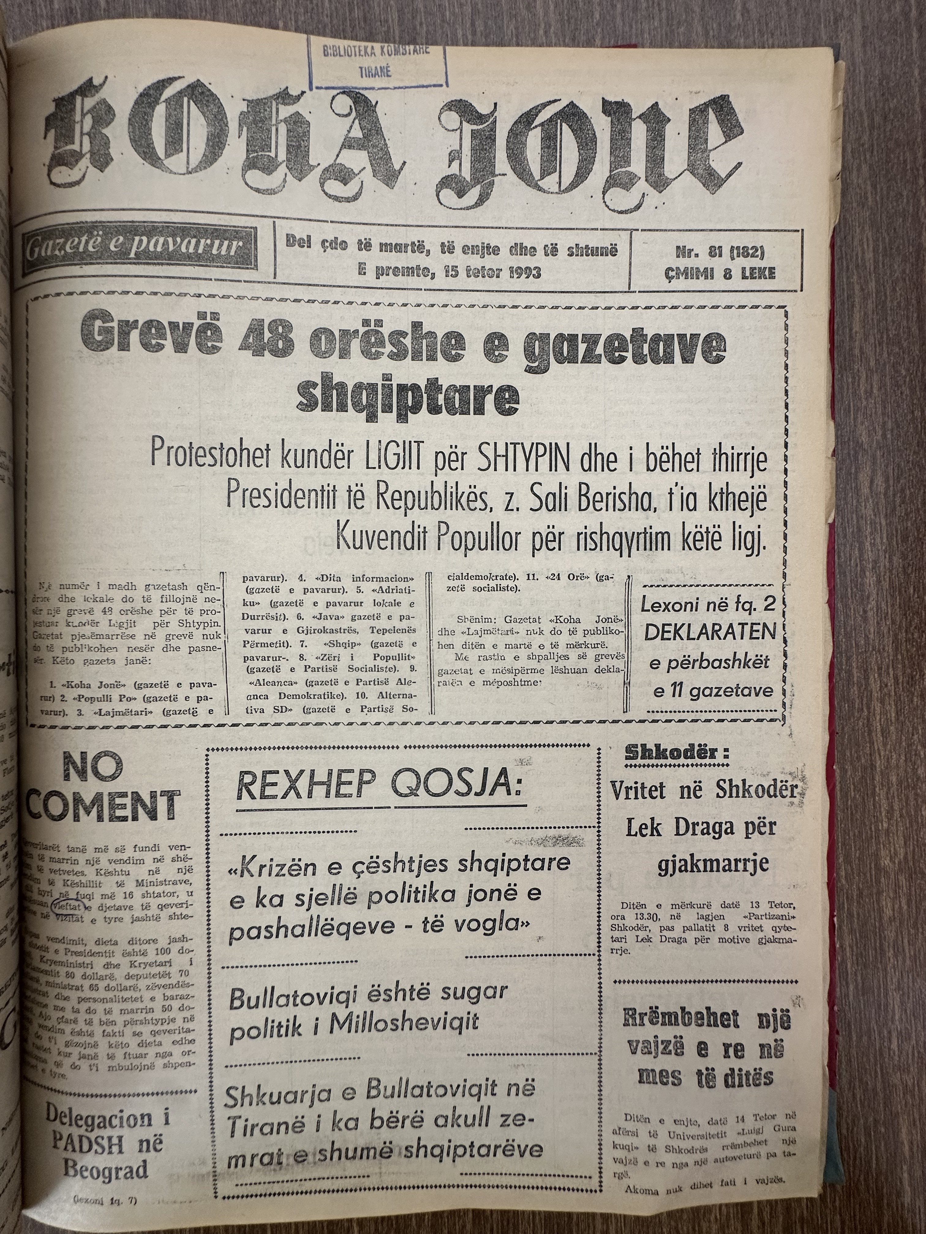 Koha Jonë 1993-10-15