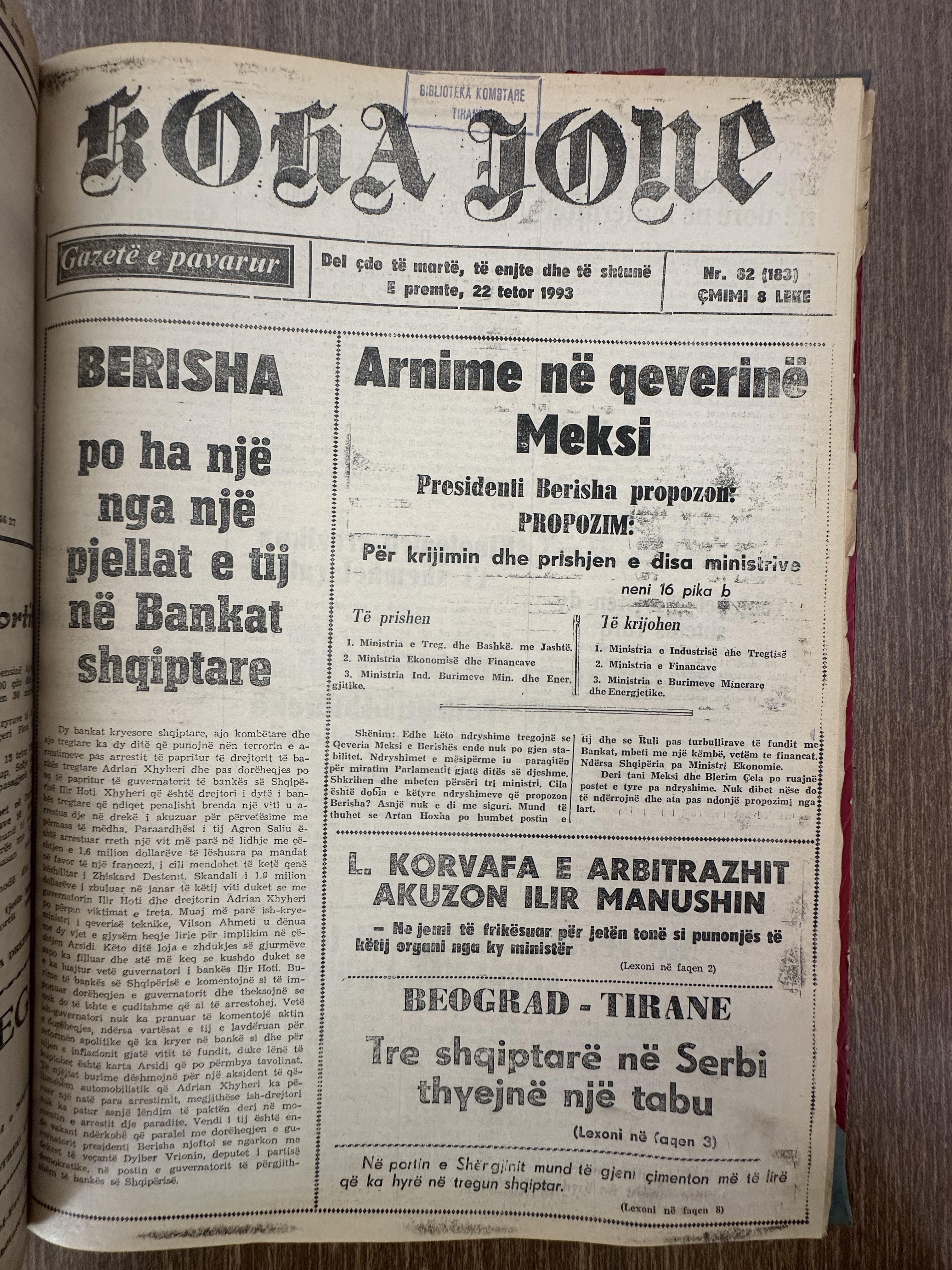 Koha Jonë 1993-10-22