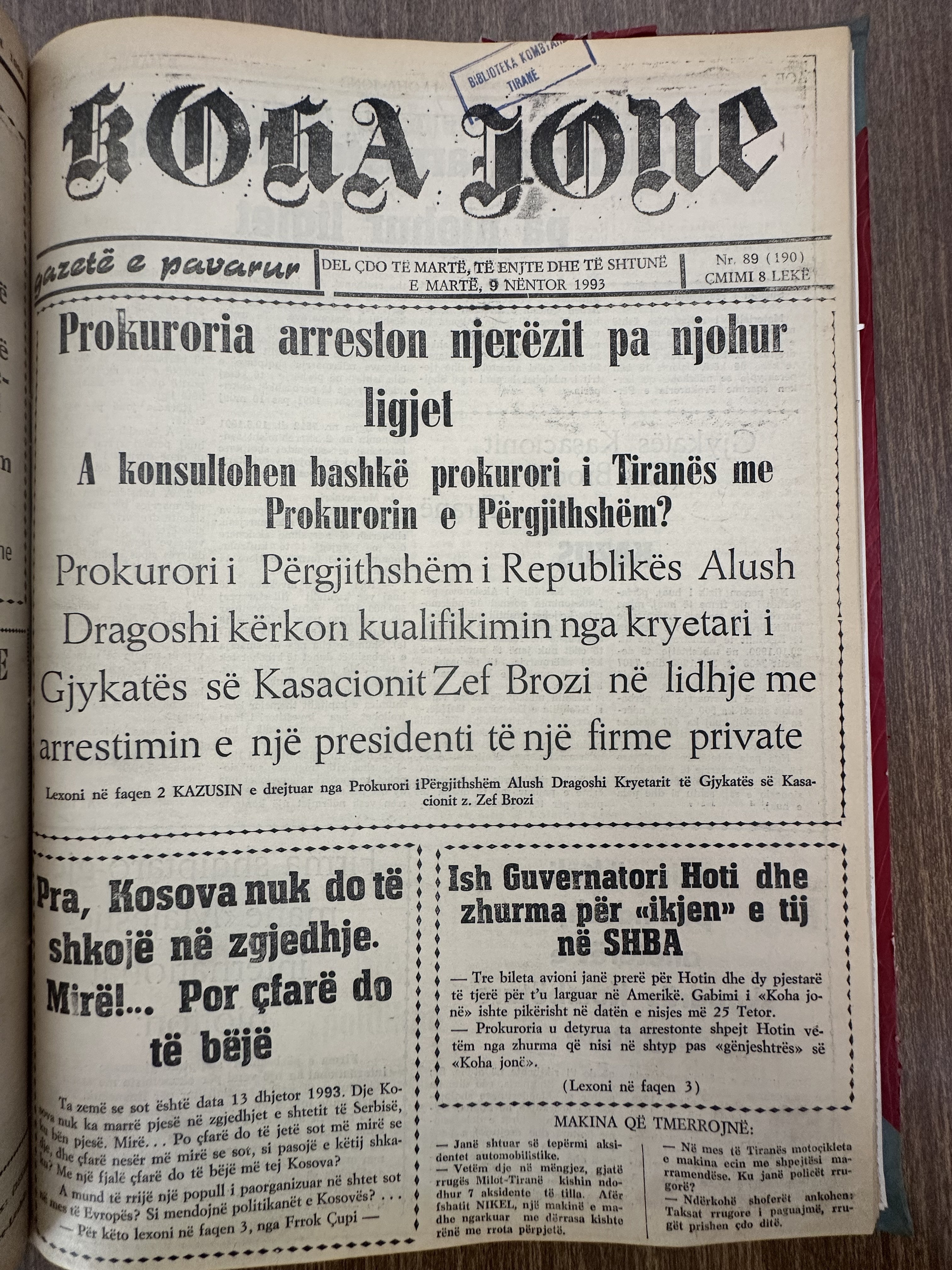 Koha Jonë 1993-11-09