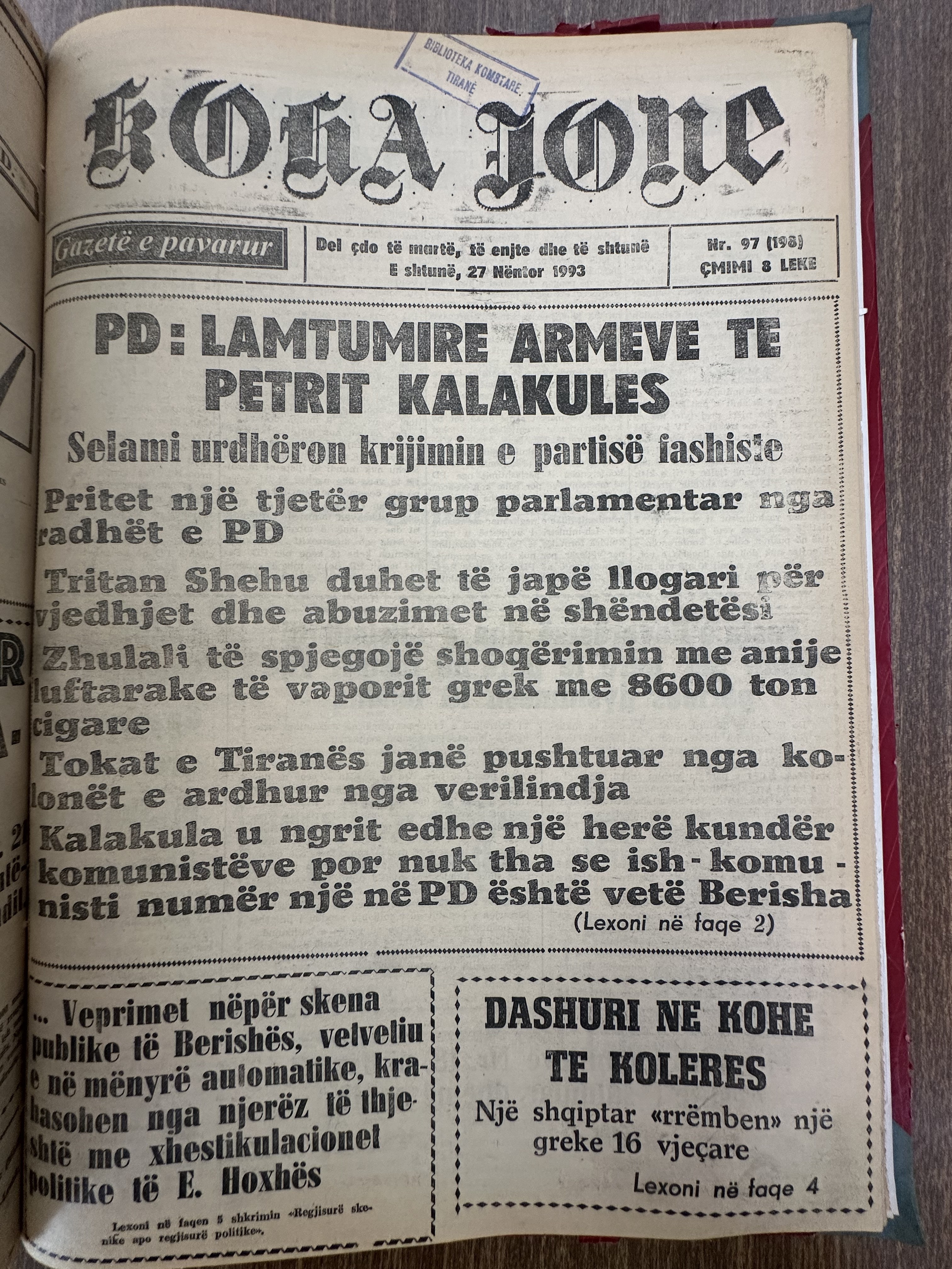 Koha Jonë 1993-11-27