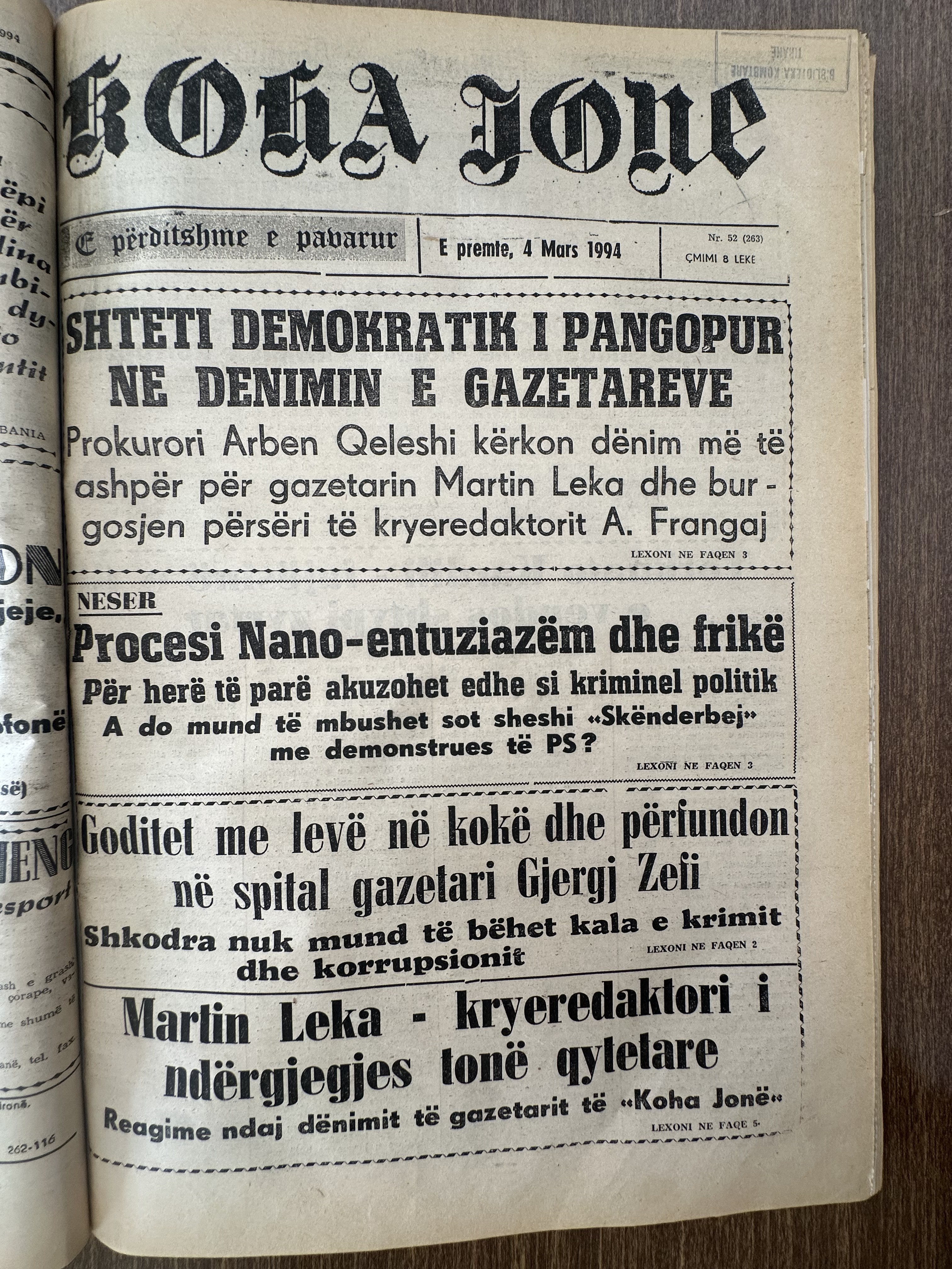 Koha Jonë 1994-03-04