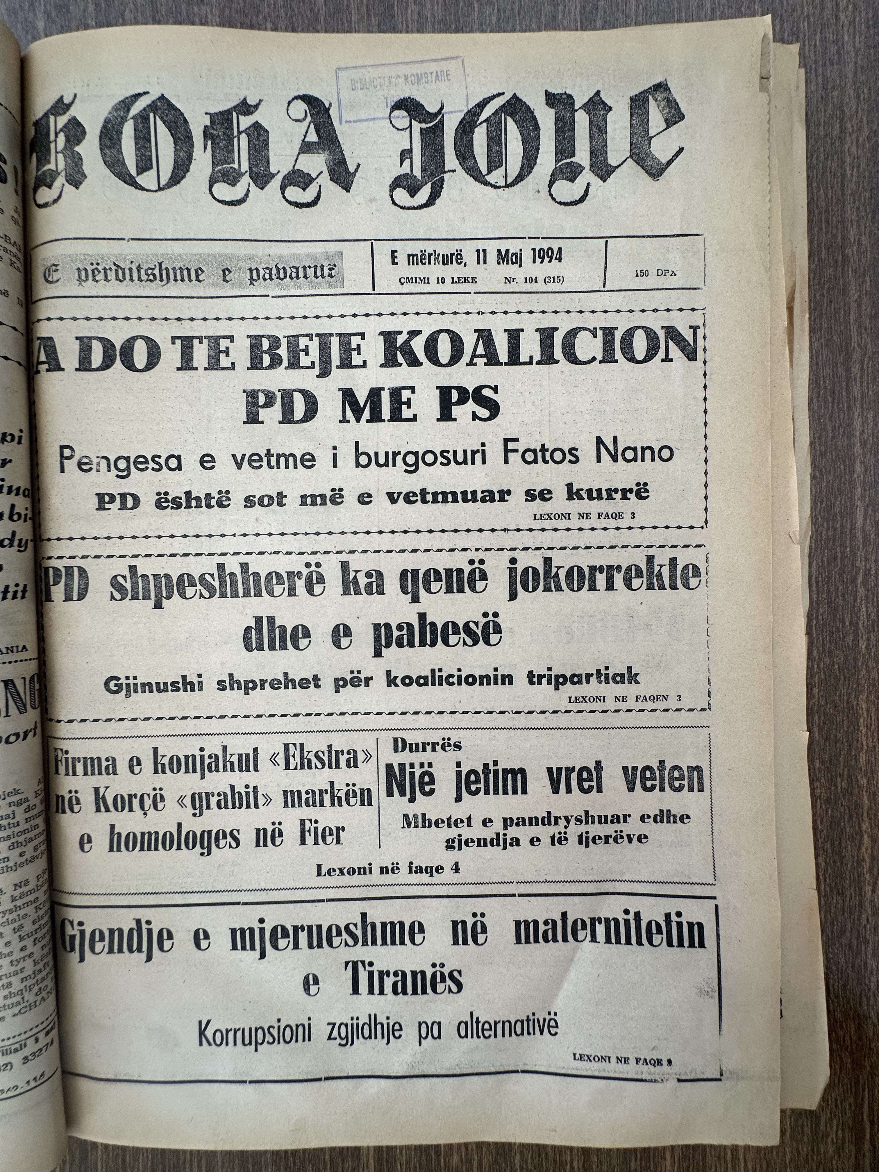 Koha Jonë 1994-05-11