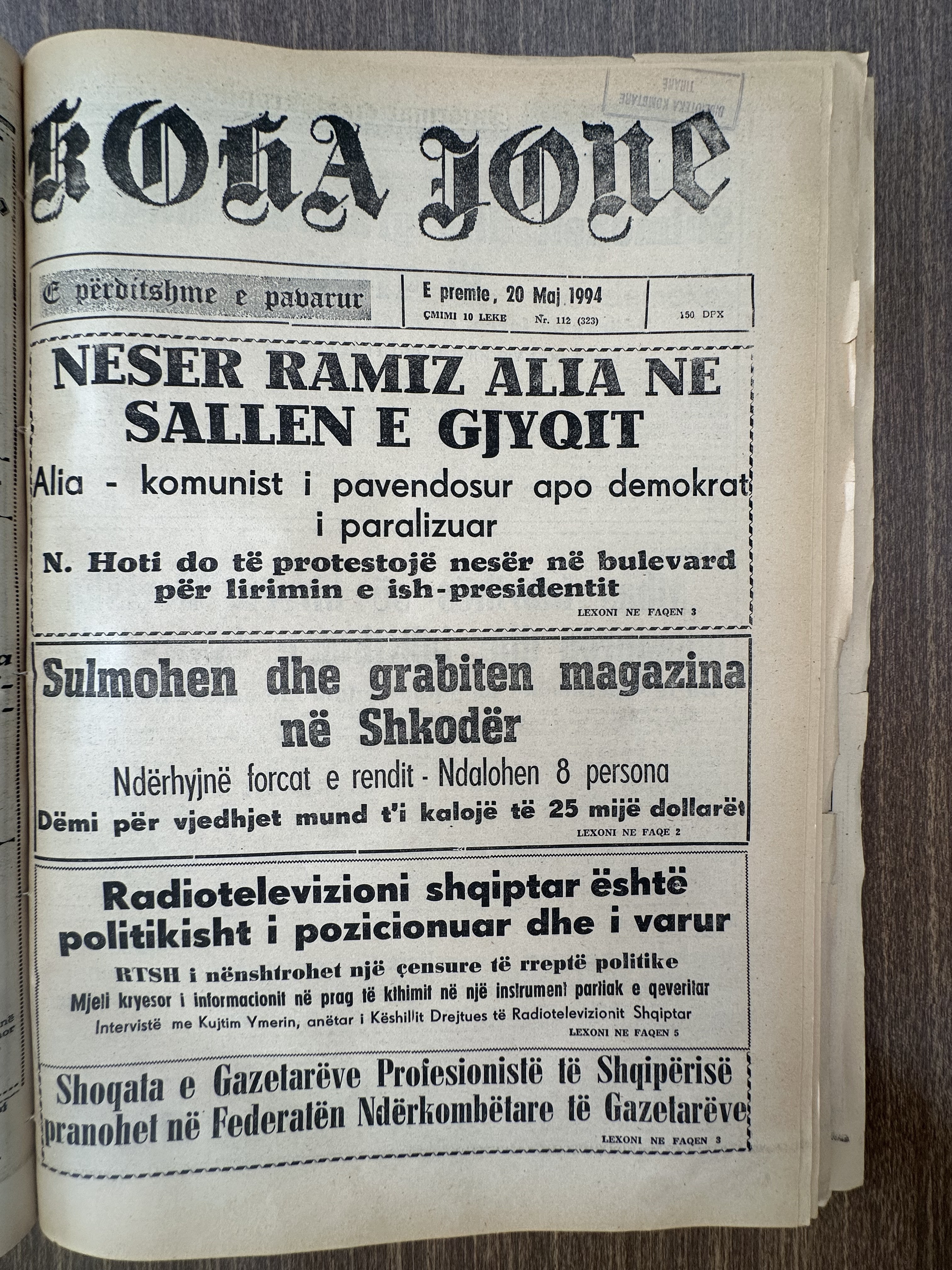 Koha Jonë 1994-05-20
