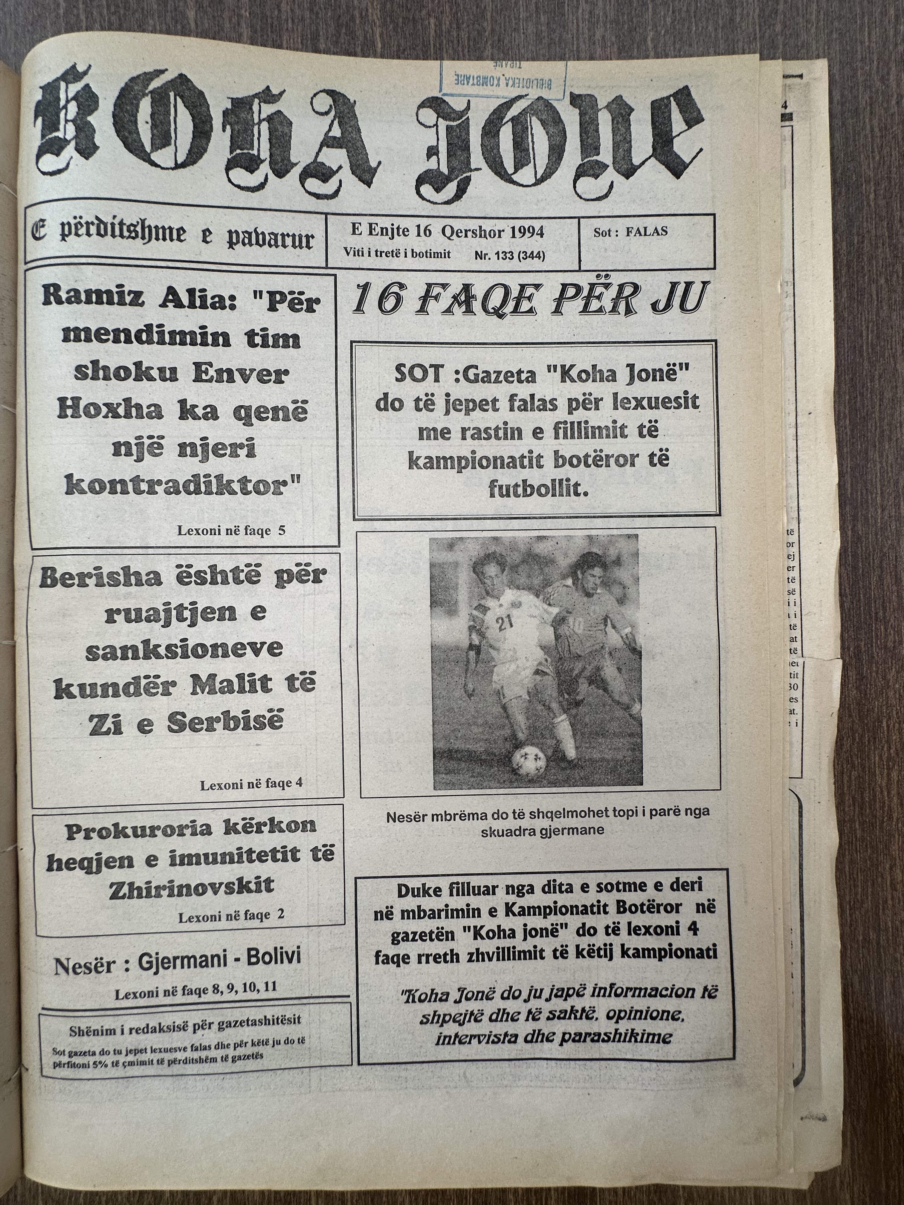Koha Jonë 1994-06-16
