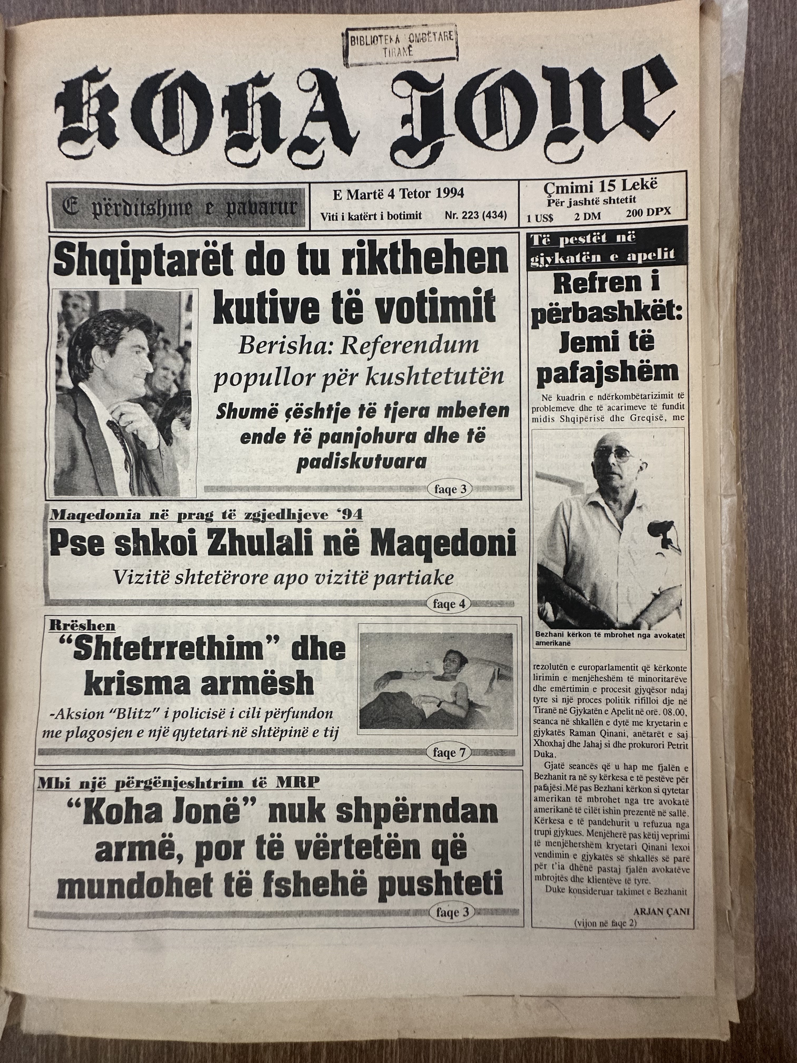 Koha Jonë 1994-10-04