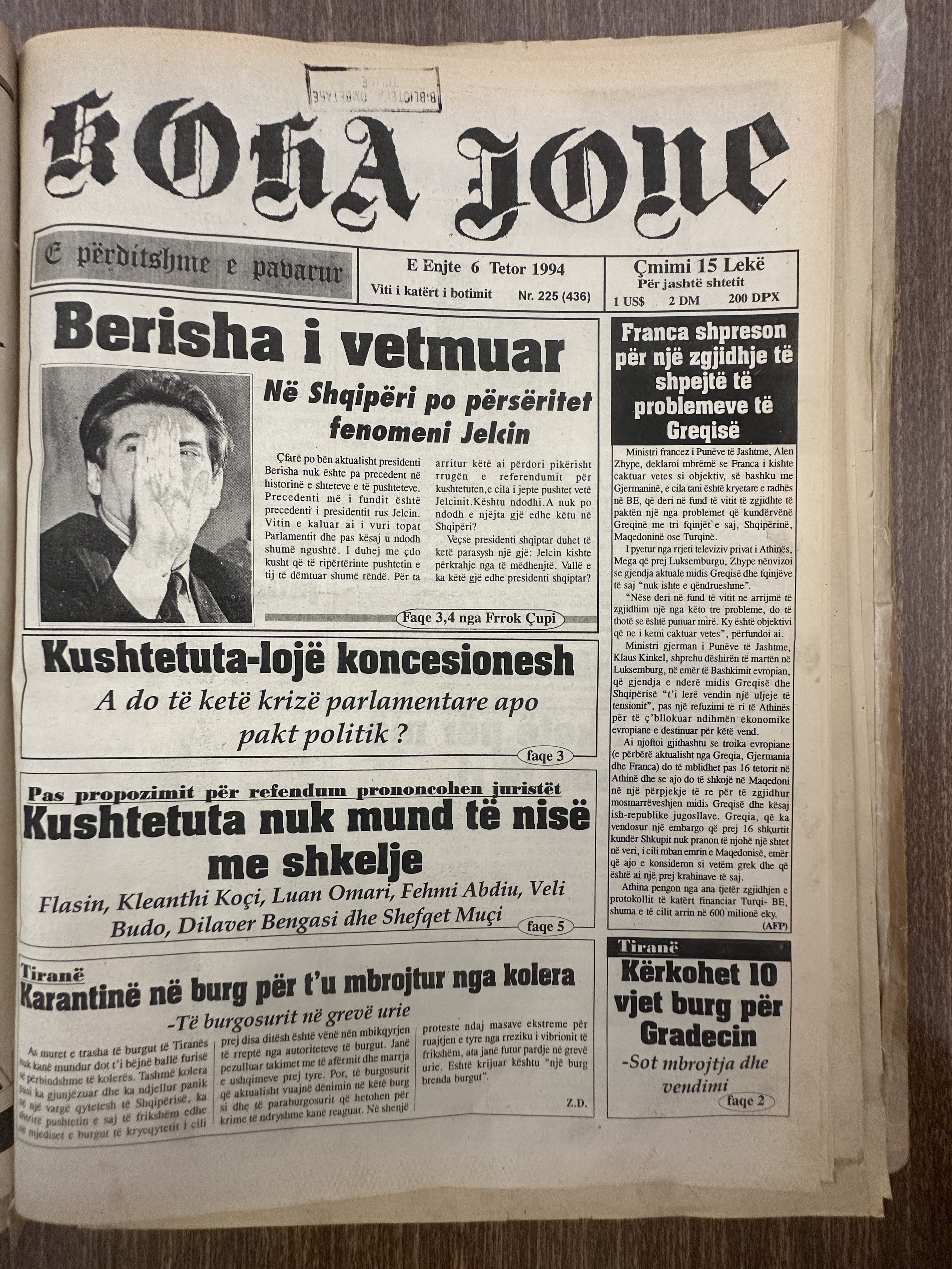 Koha Jonë 1994-10-06