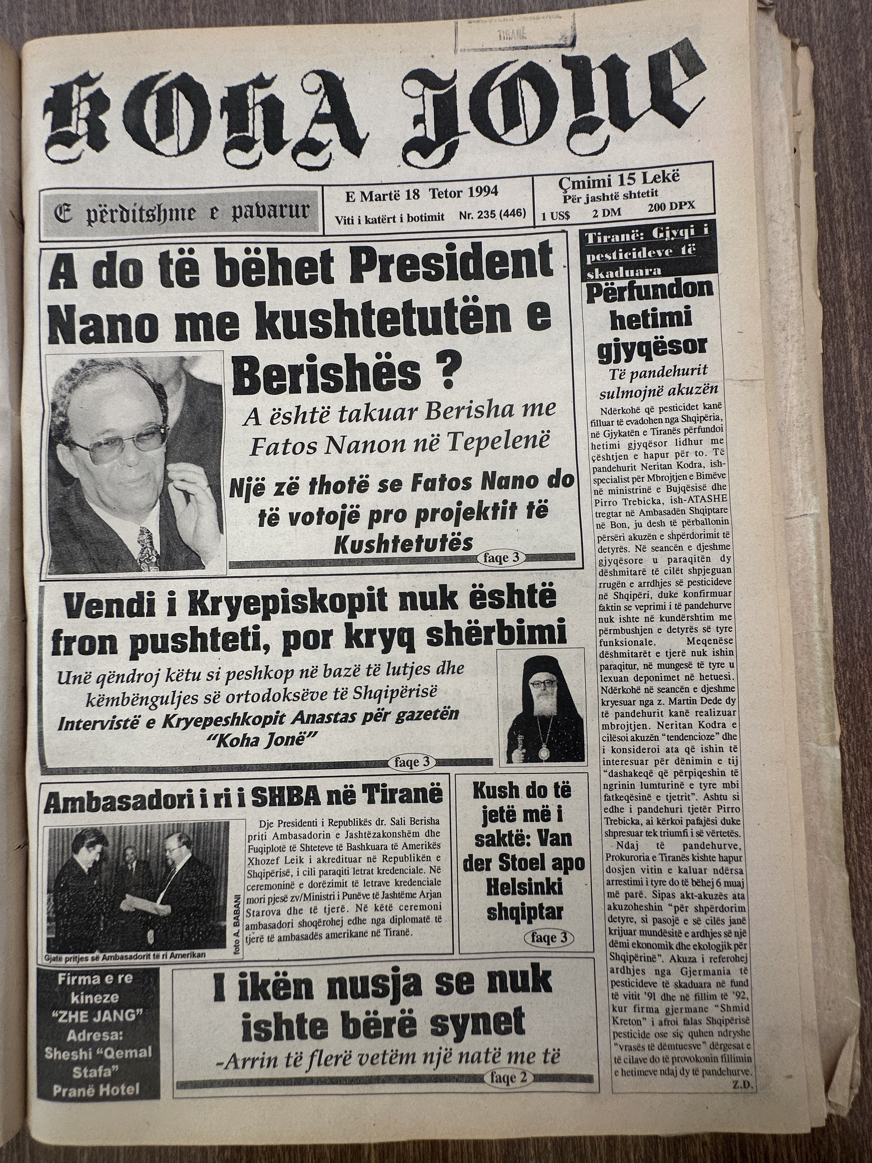 Koha Jonë 1994-10-18