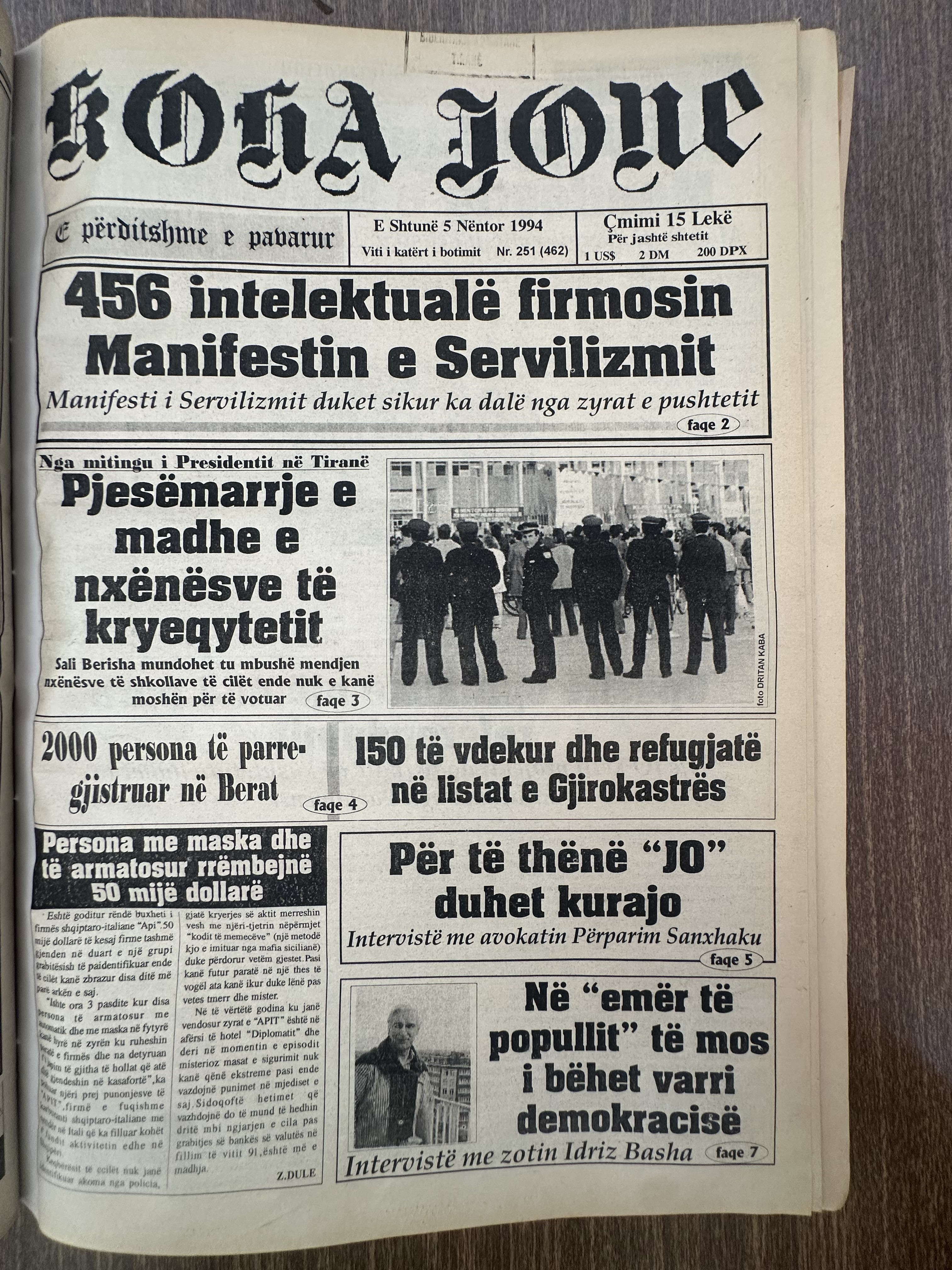 Koha Jonë 1994-11-05