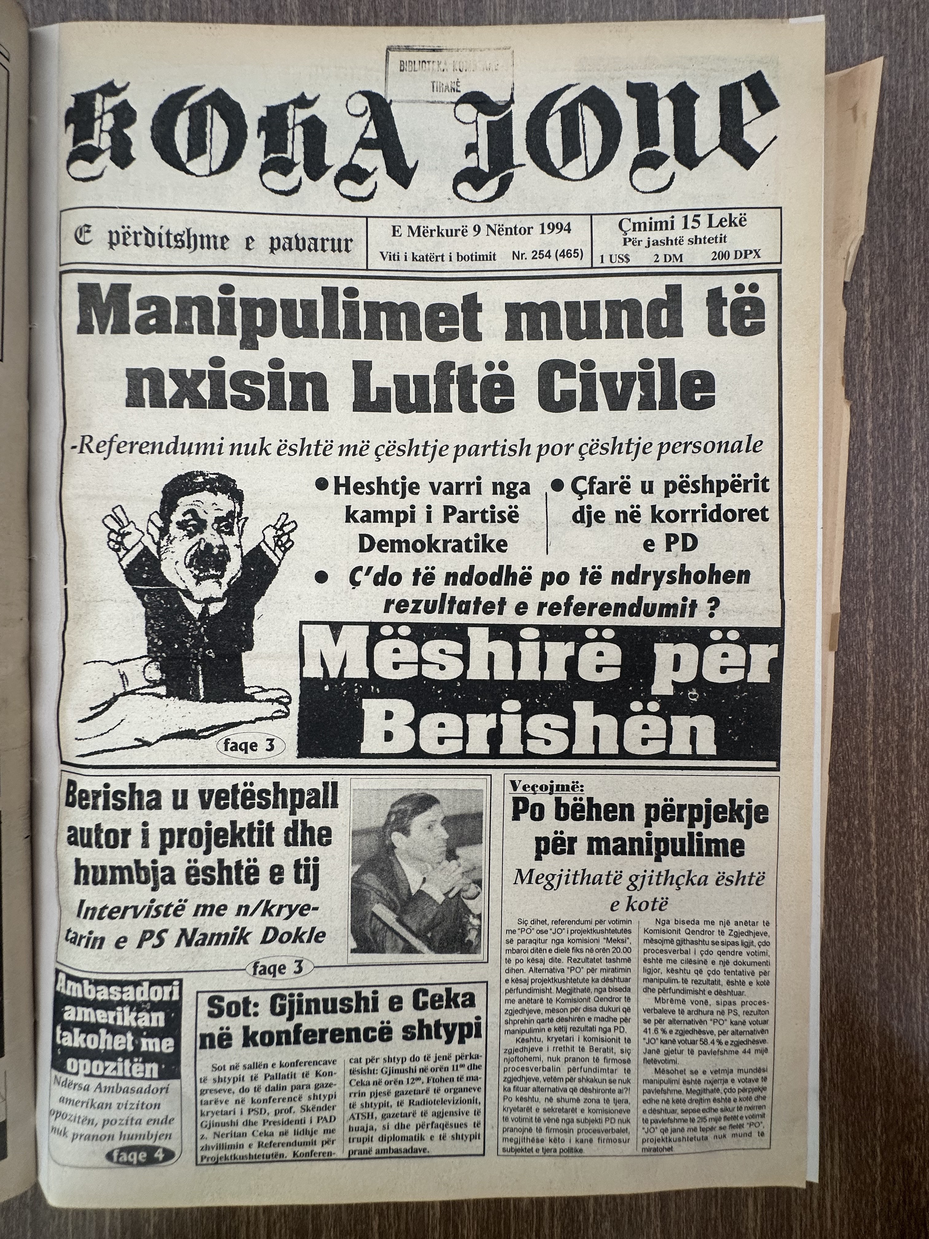 Koha Jonë 1994-11-09