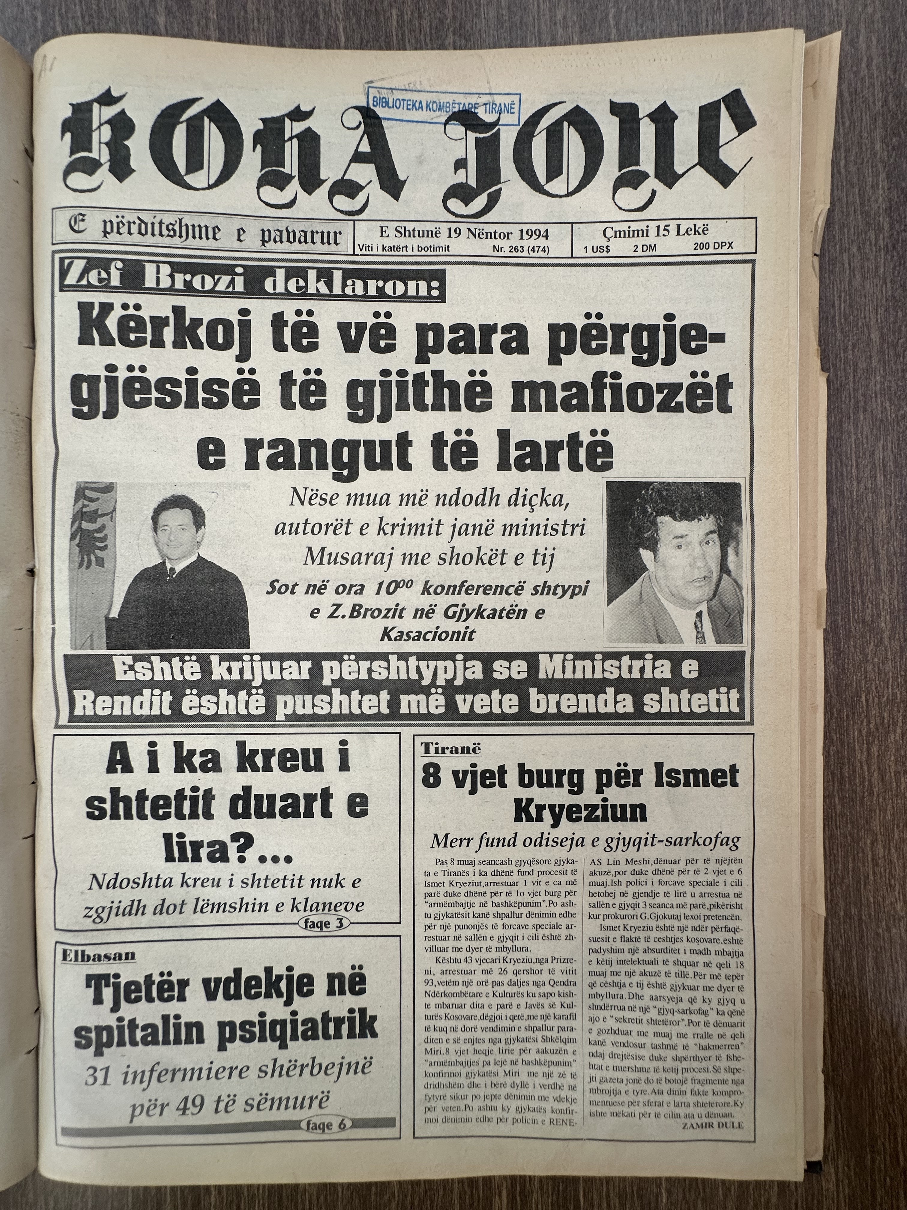 Koha Jonë 1994-11-19