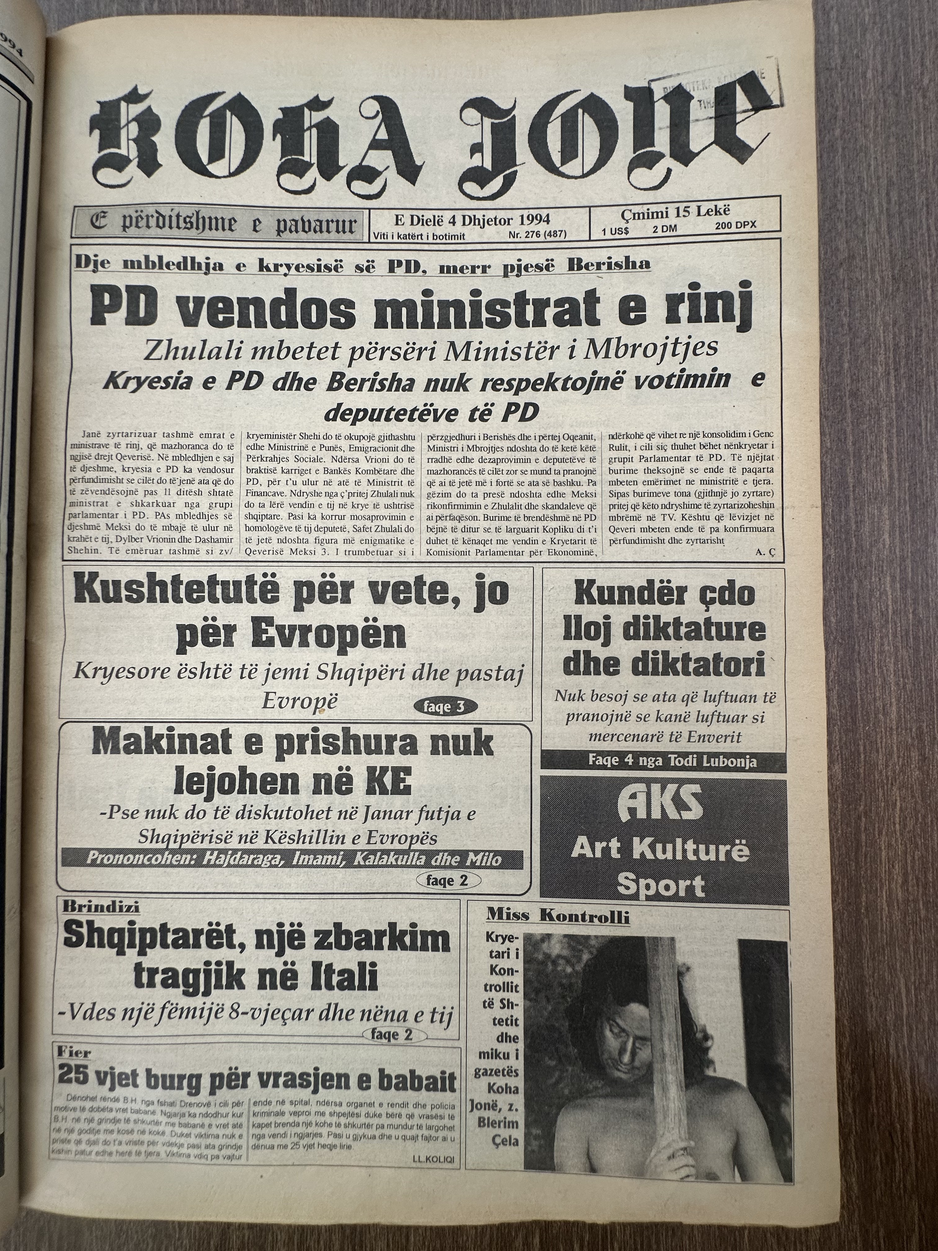 Koha Jonë 1994-12-04