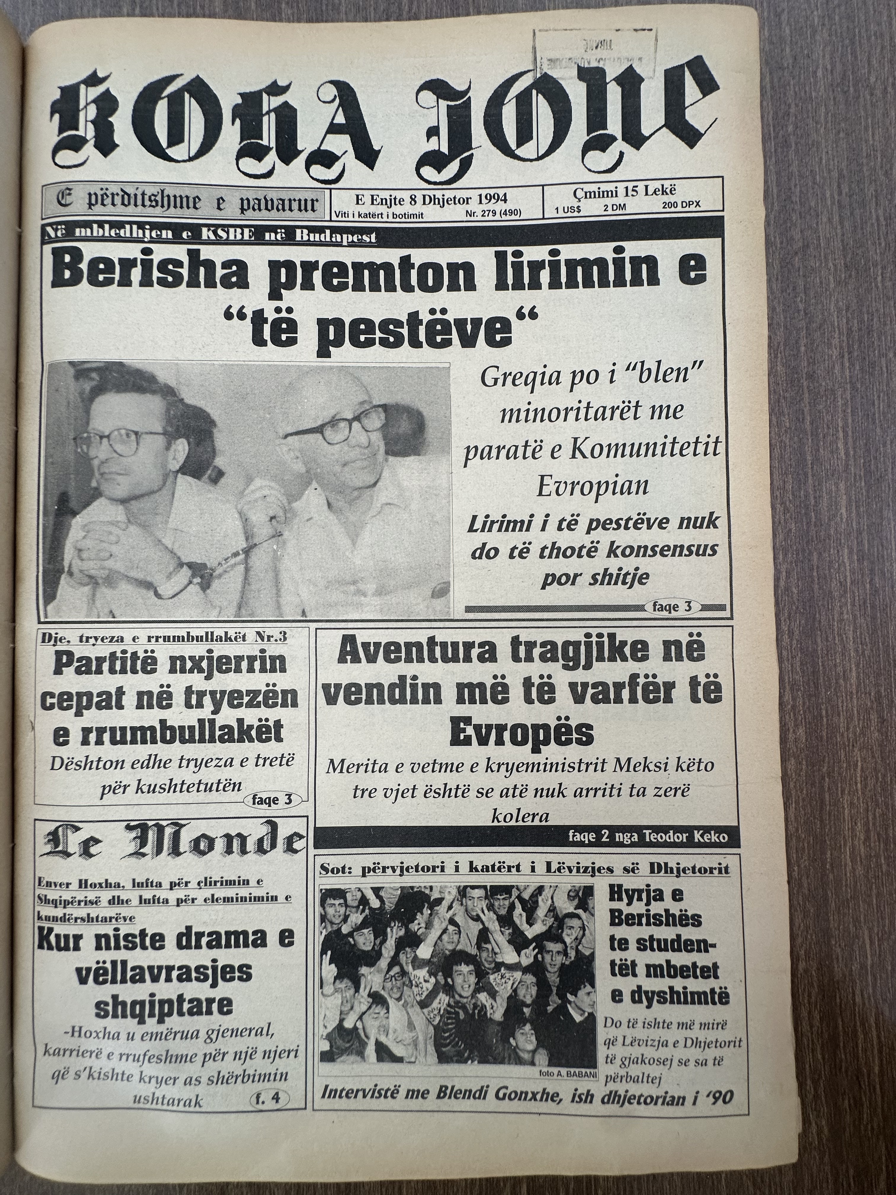 Koha Jonë 1994-12-08