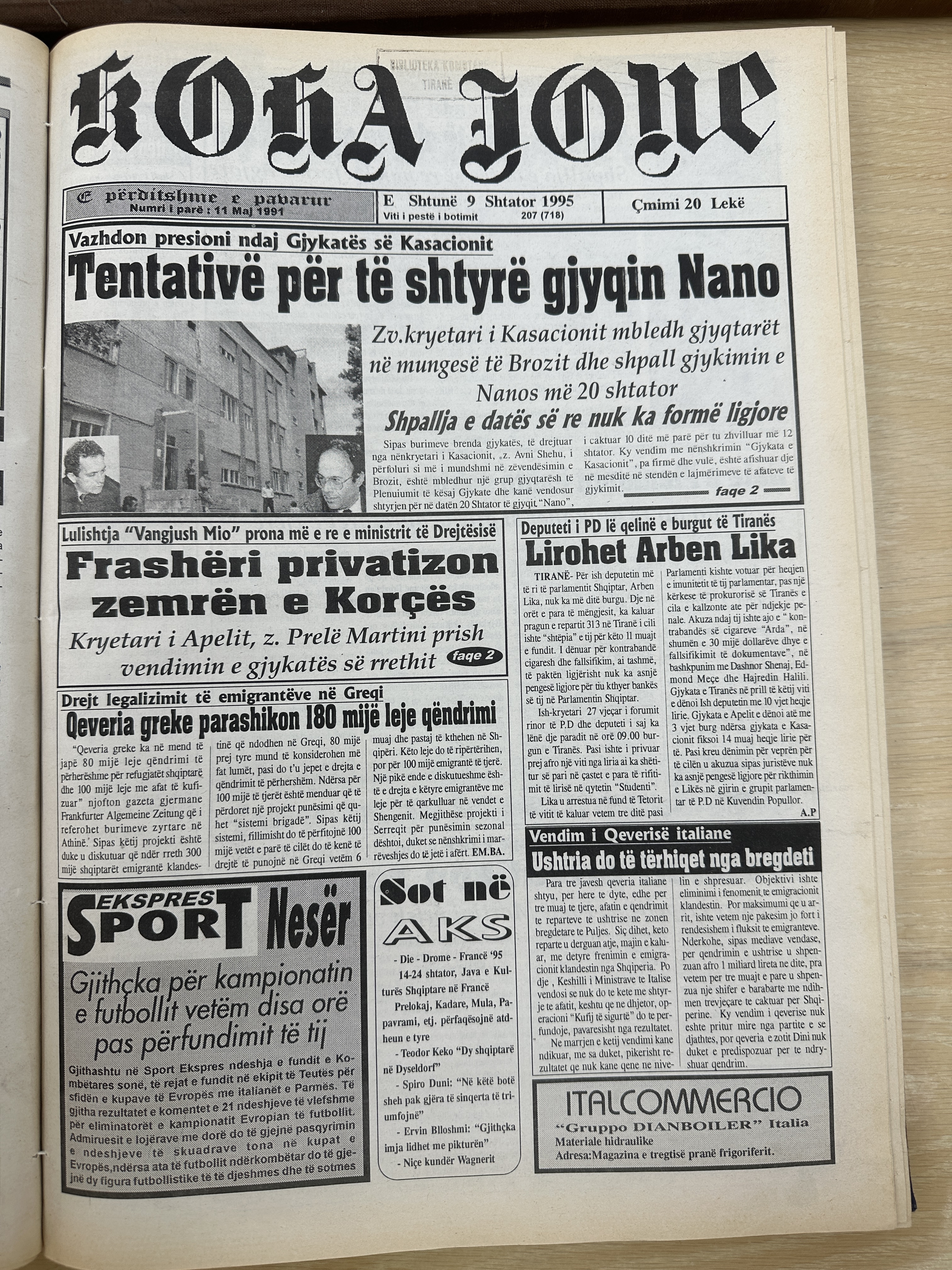 Koha Jonë 1995-09-09