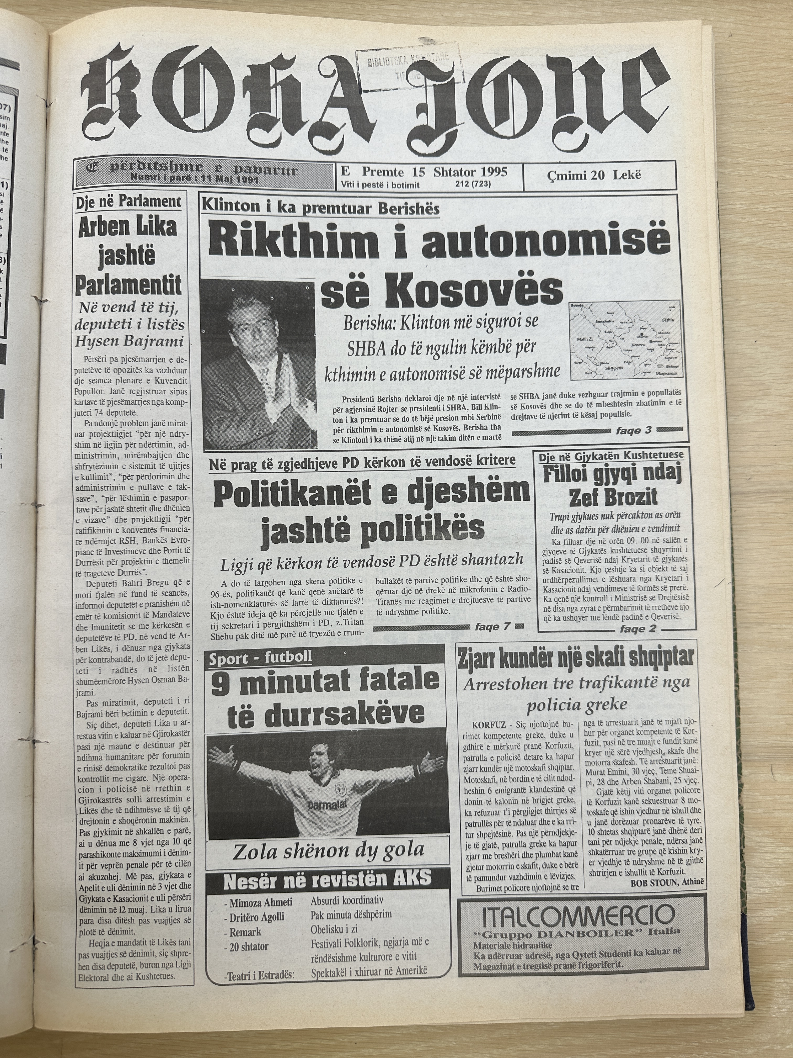 Koha Jonë 1995-09-15