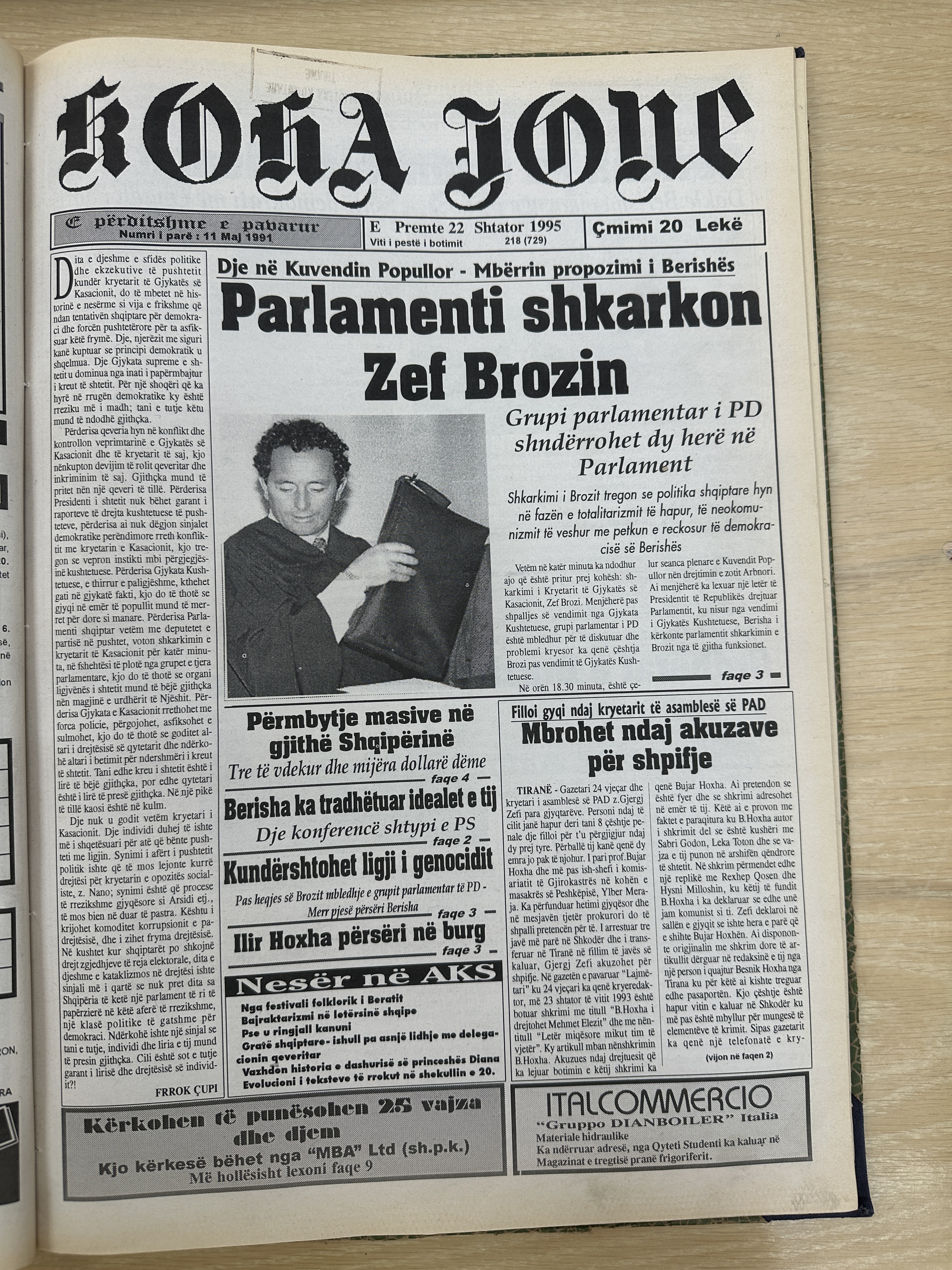 Koha Jonë 1995-09-22