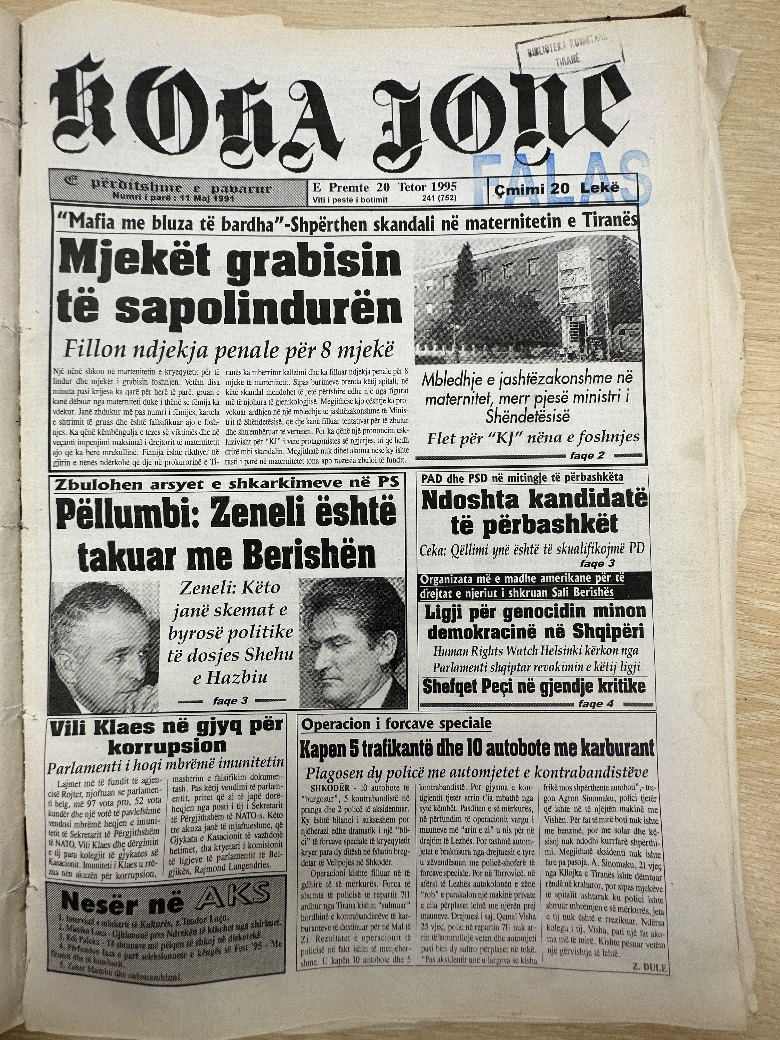 Koha Jonë 1995-10-20