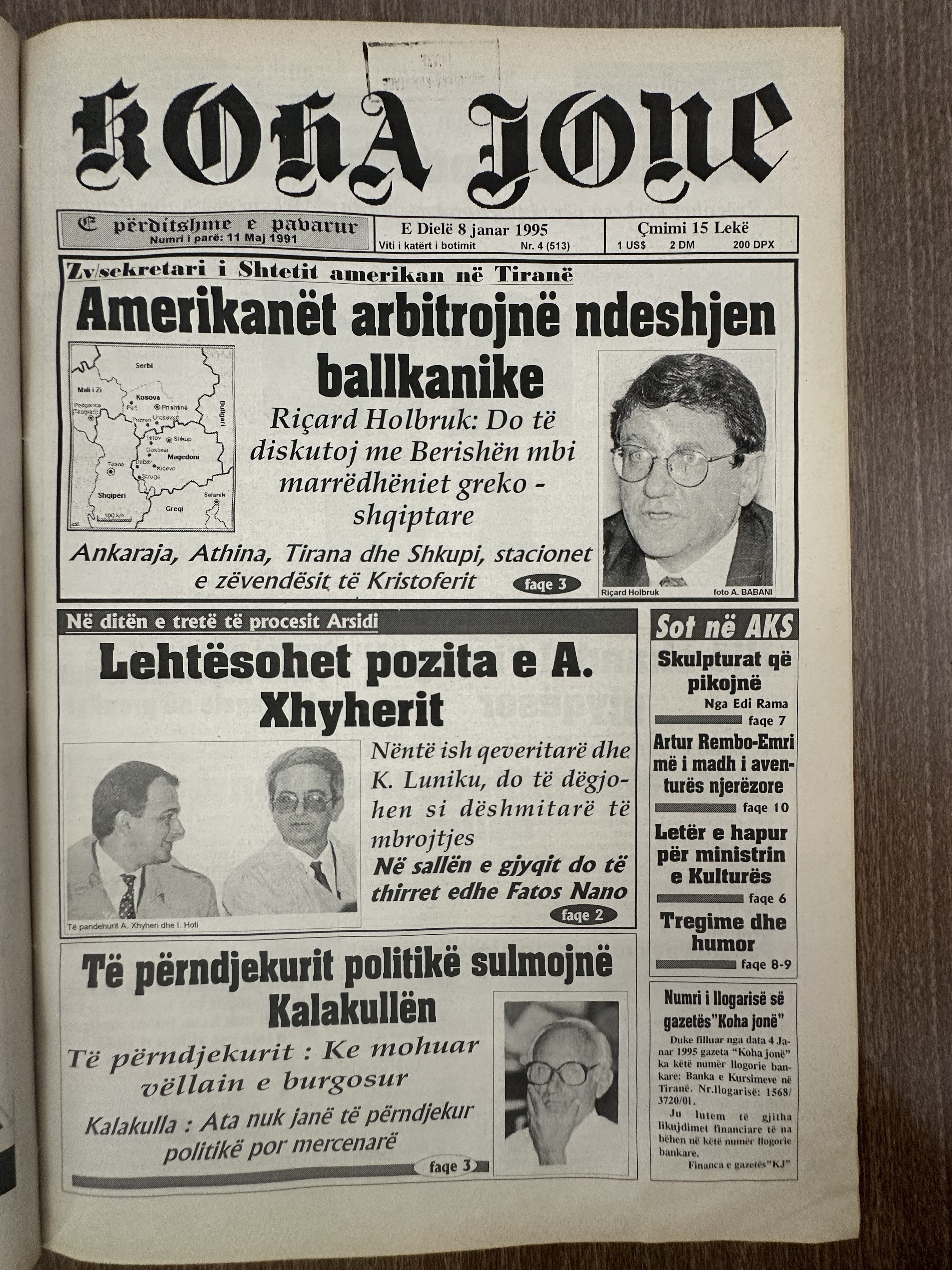 Koha Jonë 1995-01-08
