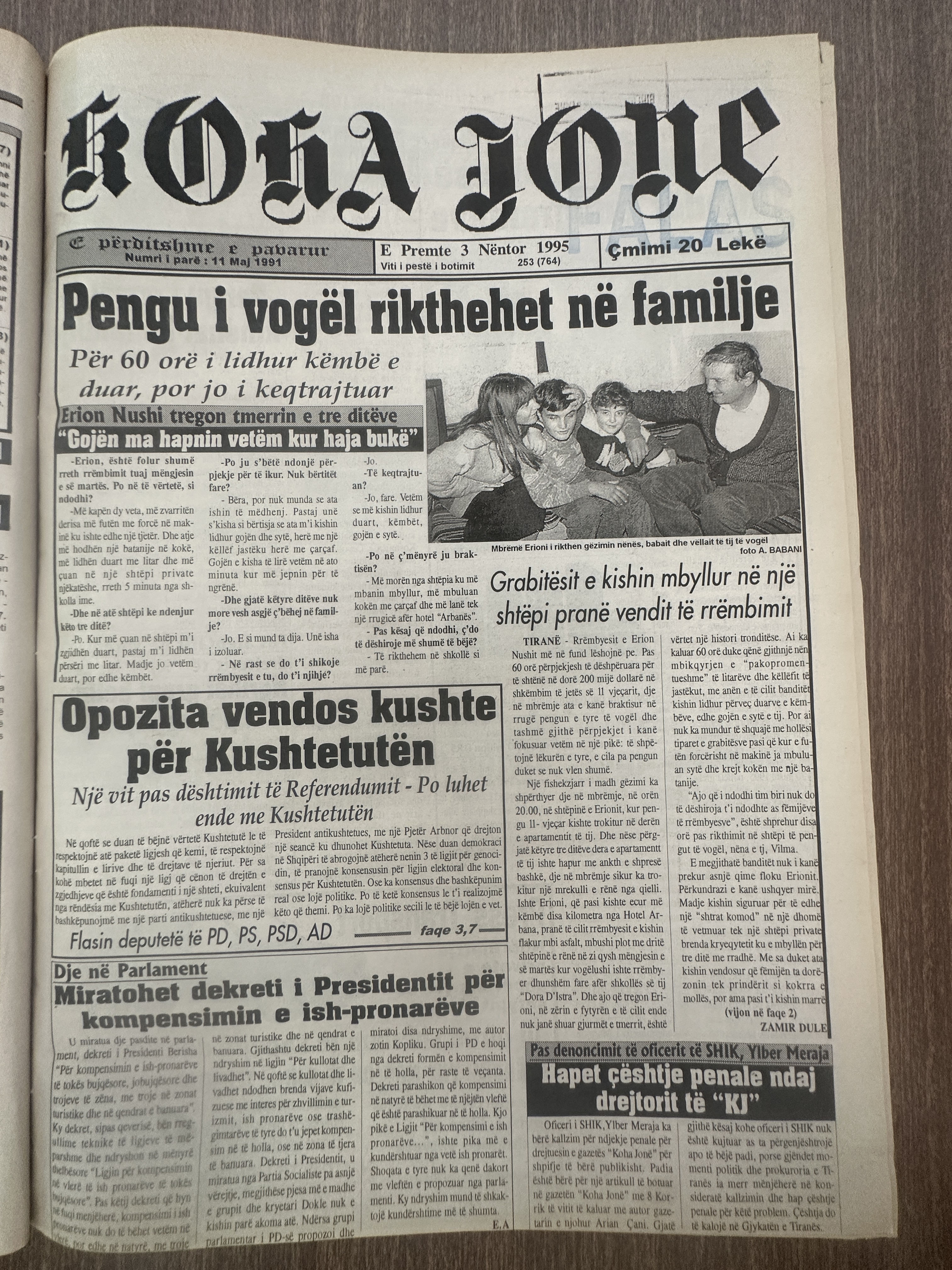 Koha Jonë 1995-11-03