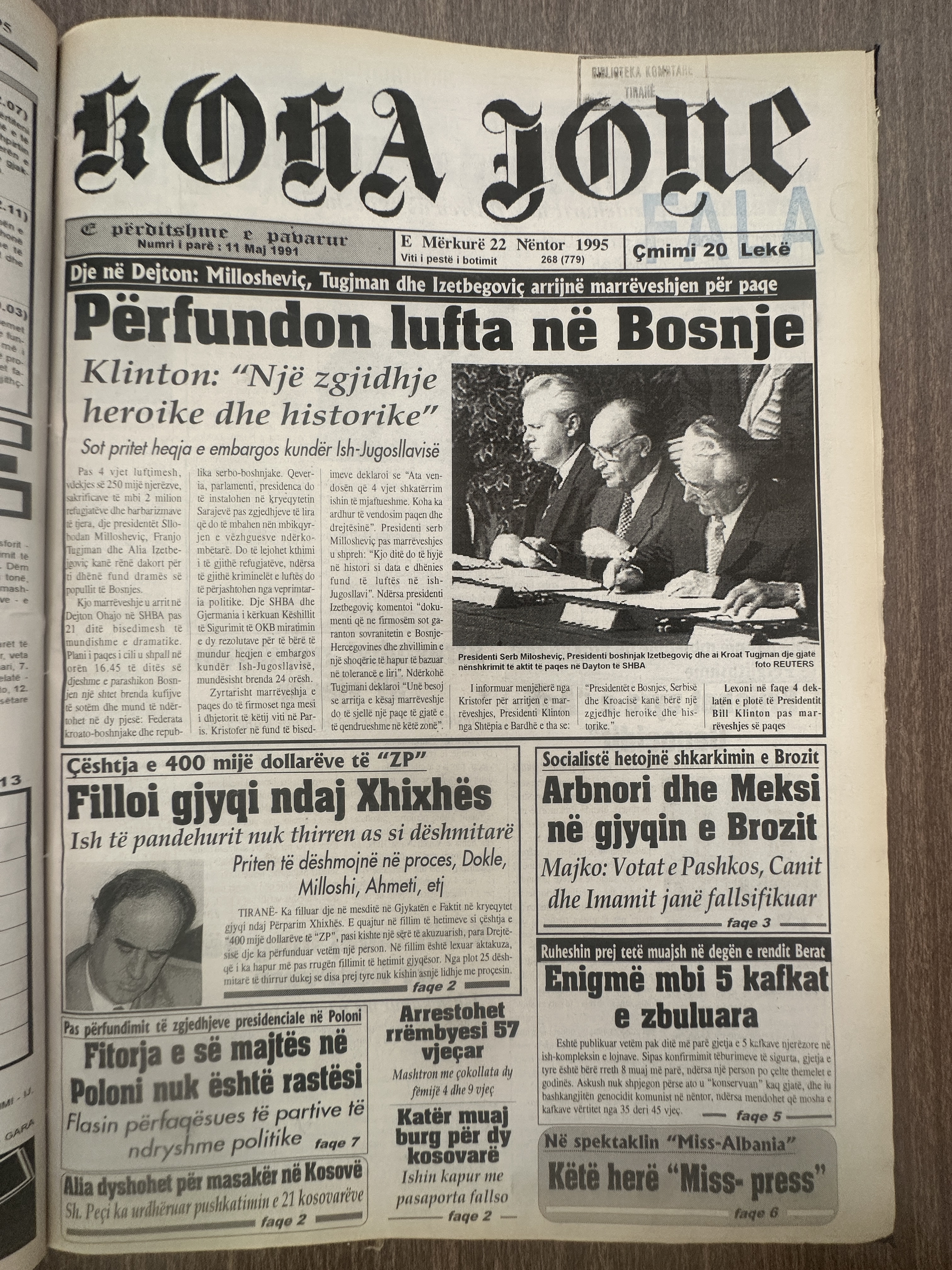 Koha Jonë 1995-11-22