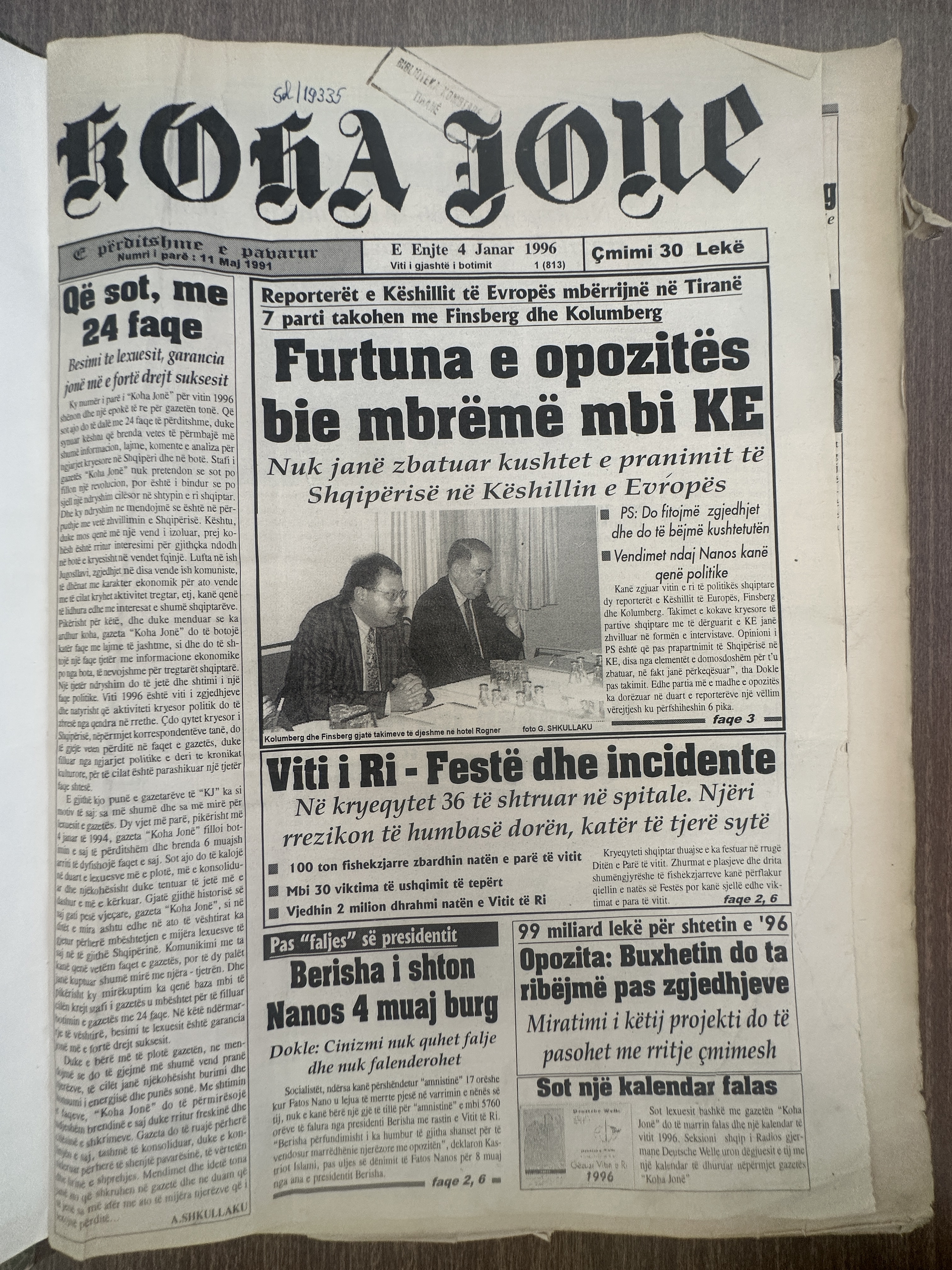 Koha Jonë 1996-01-04