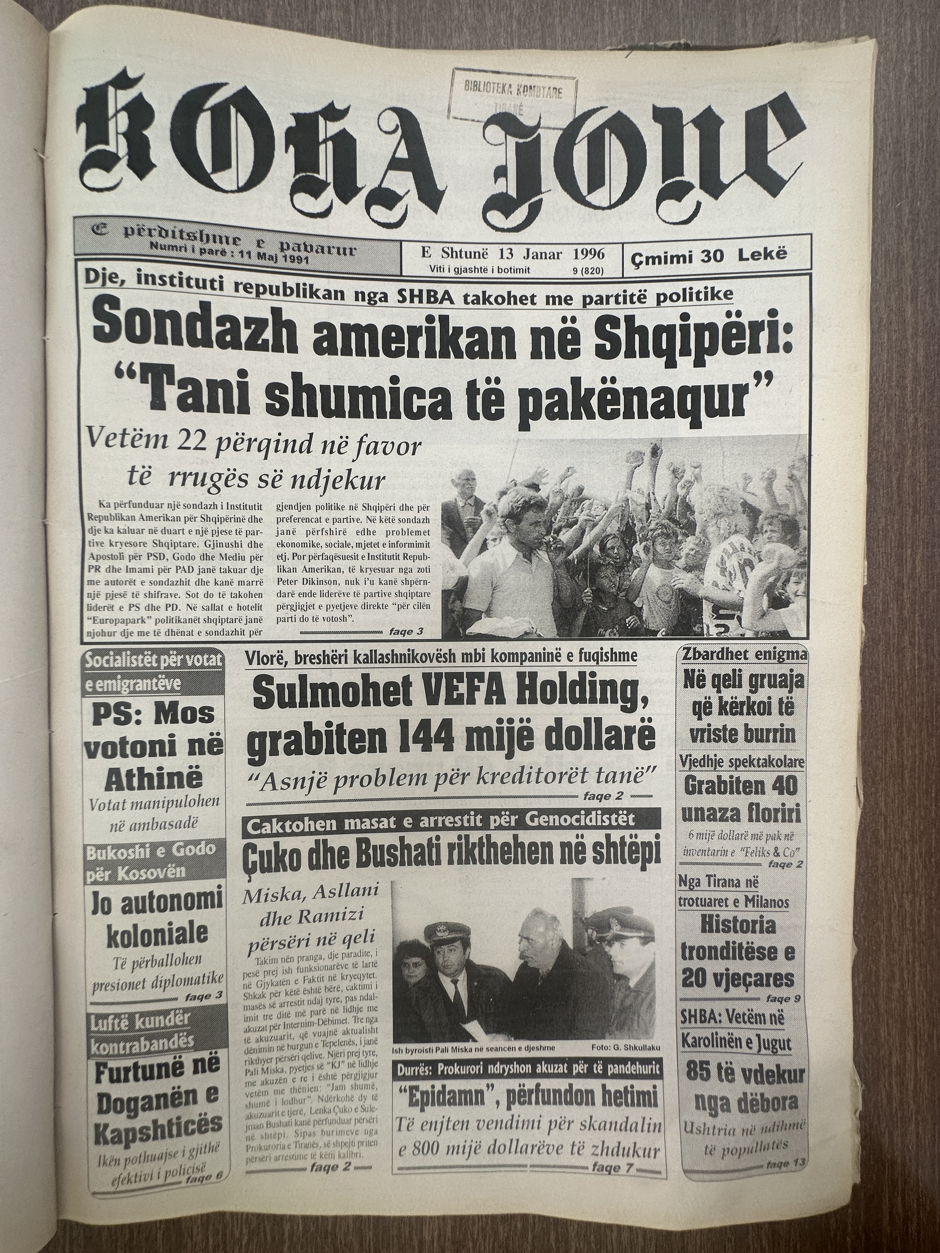 Koha Jonë 1996-01-13