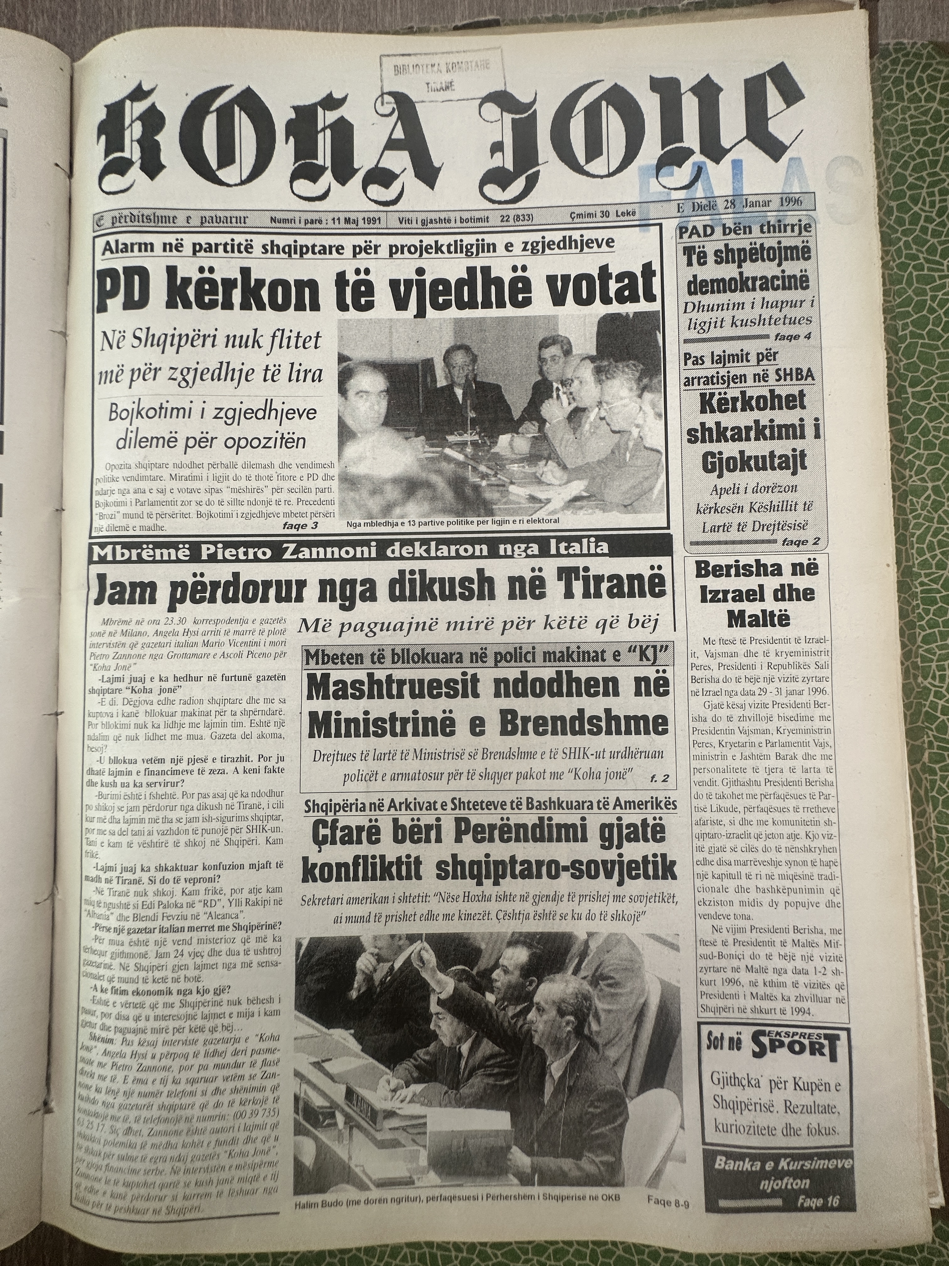 Koha Jonë 1996-01-28