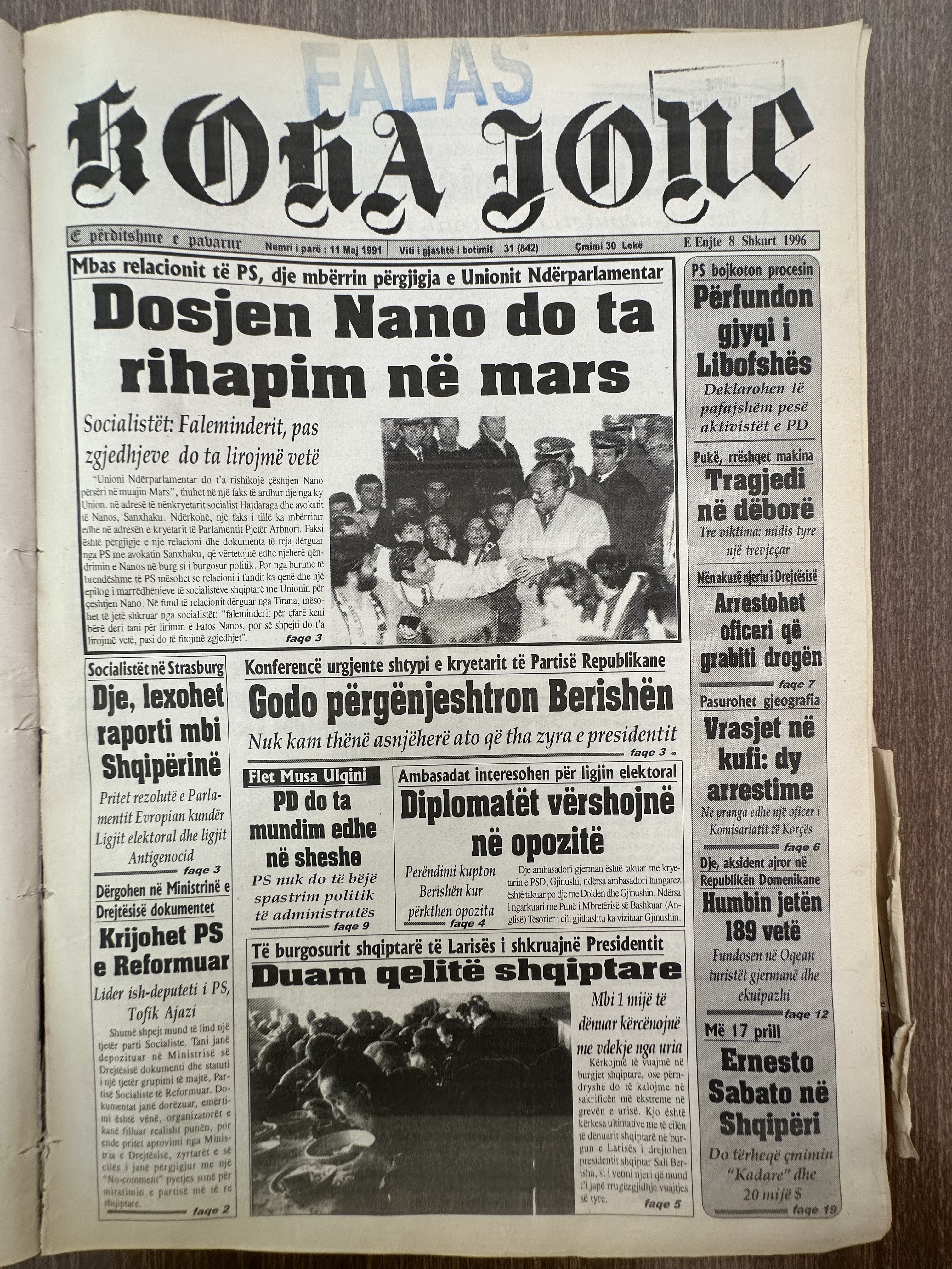 Koha Jonë 1996-02-08