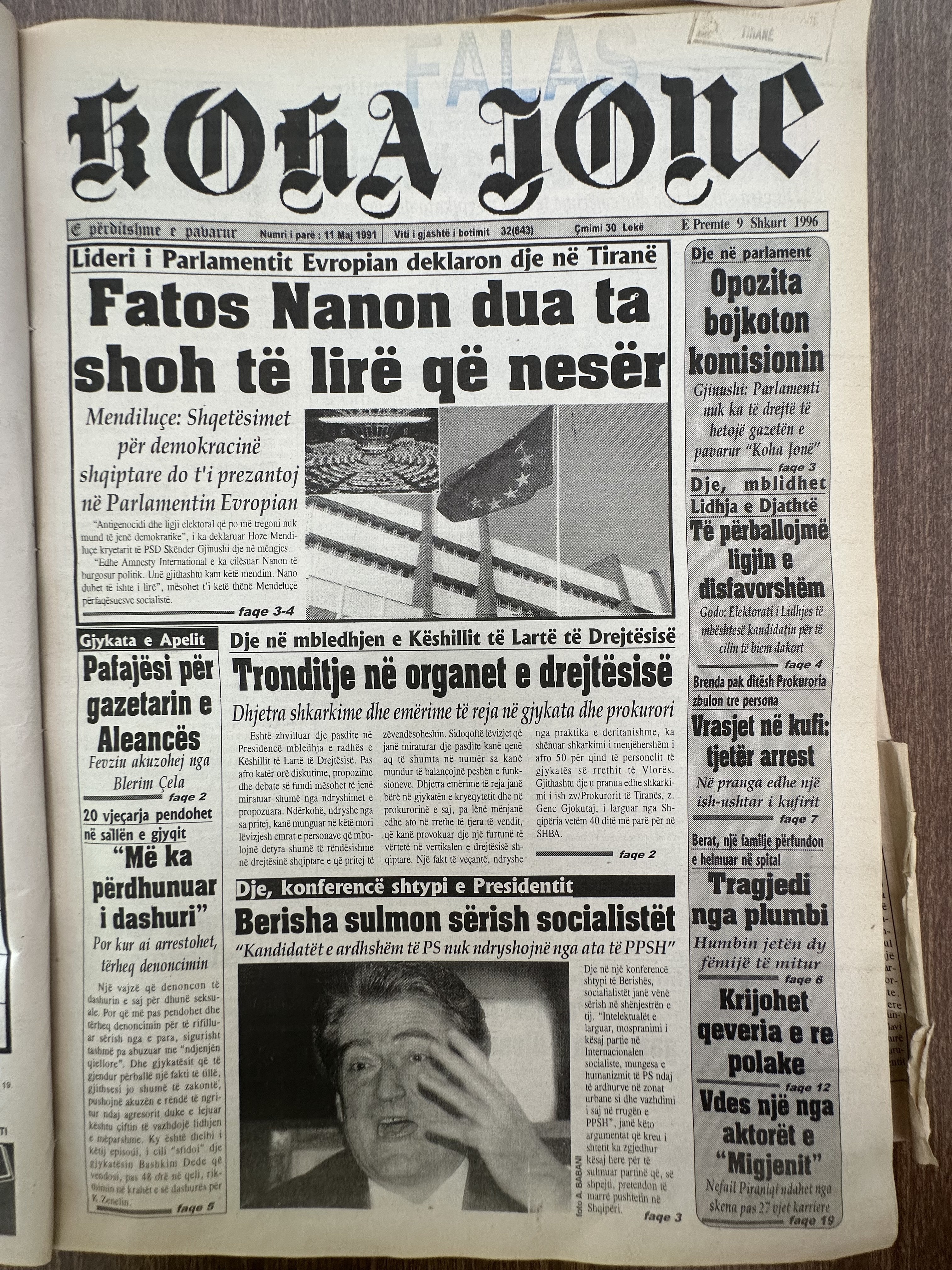 Koha Jonë 1996-02-09