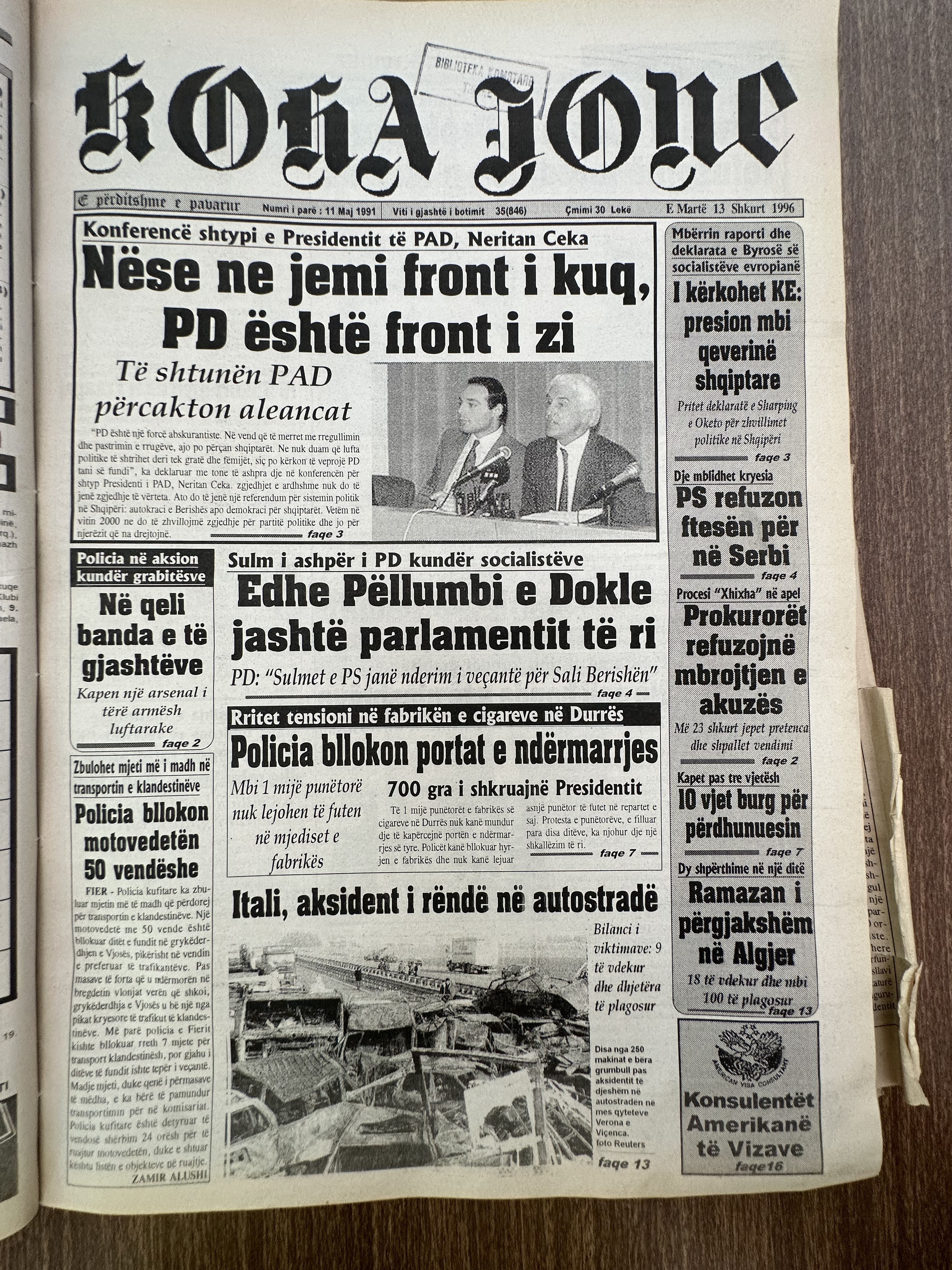 Koha Jonë 1996-02-13