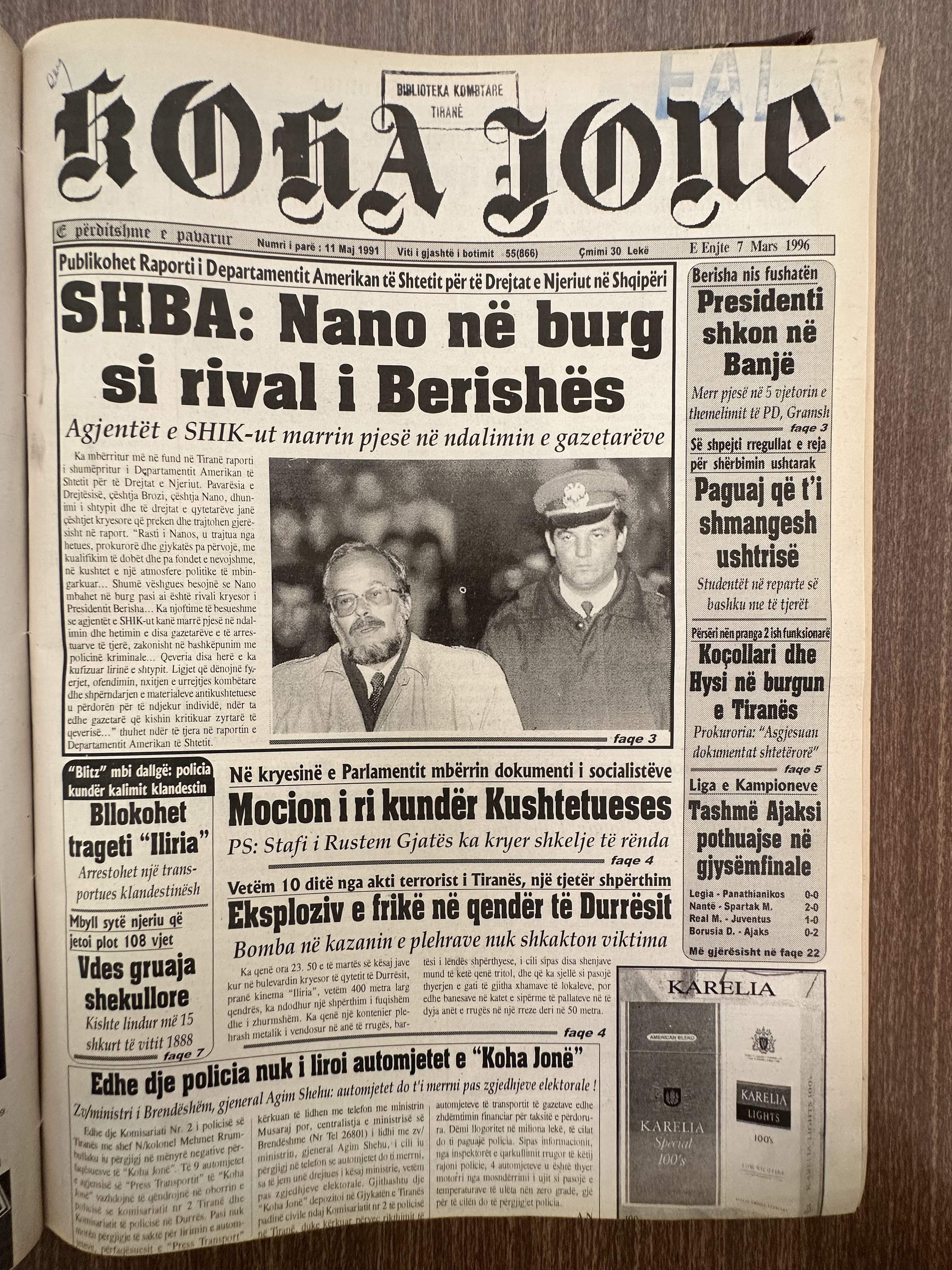 Koha Jonë 1996-03-07