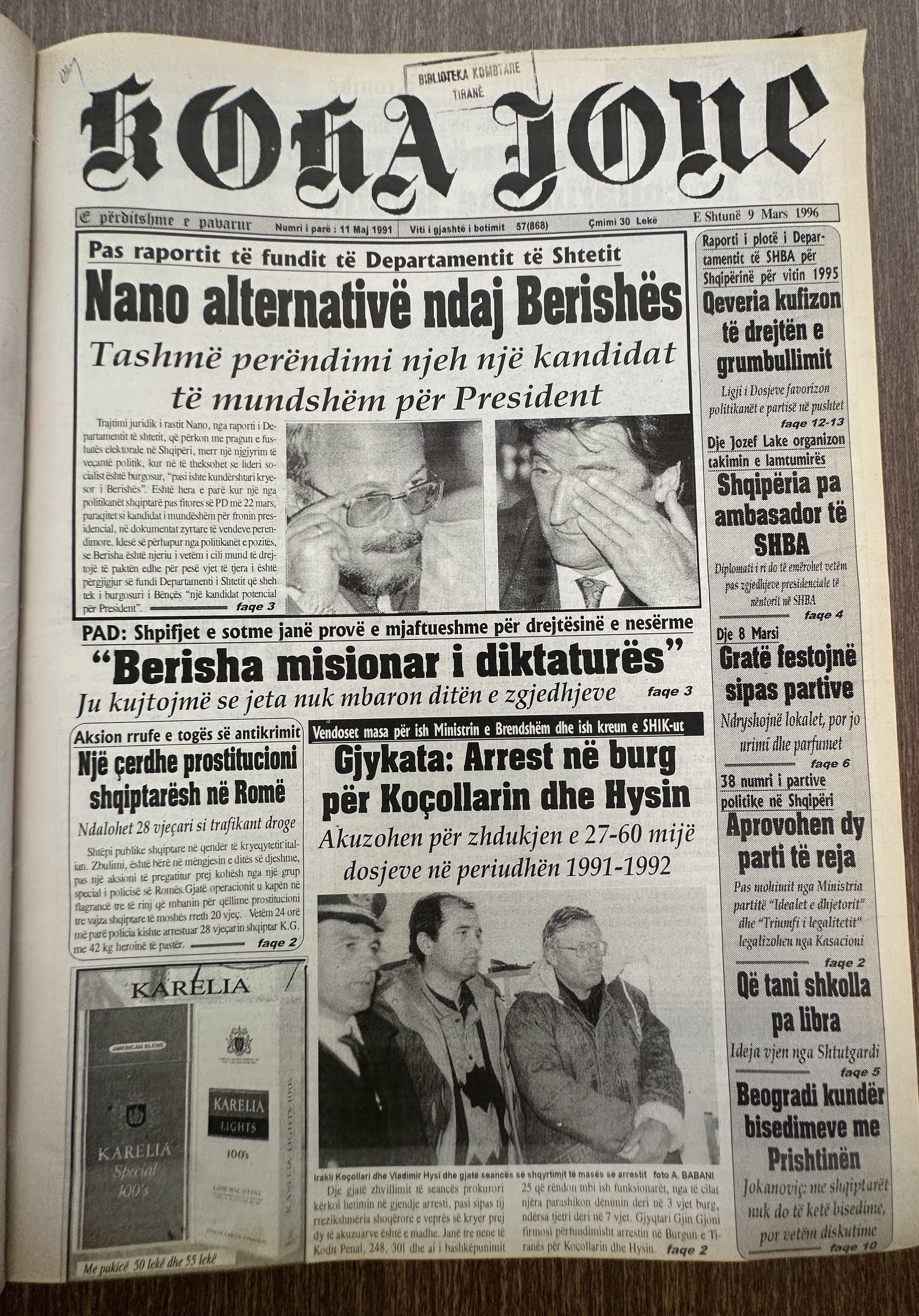 Koha Jonë 1996-03-09